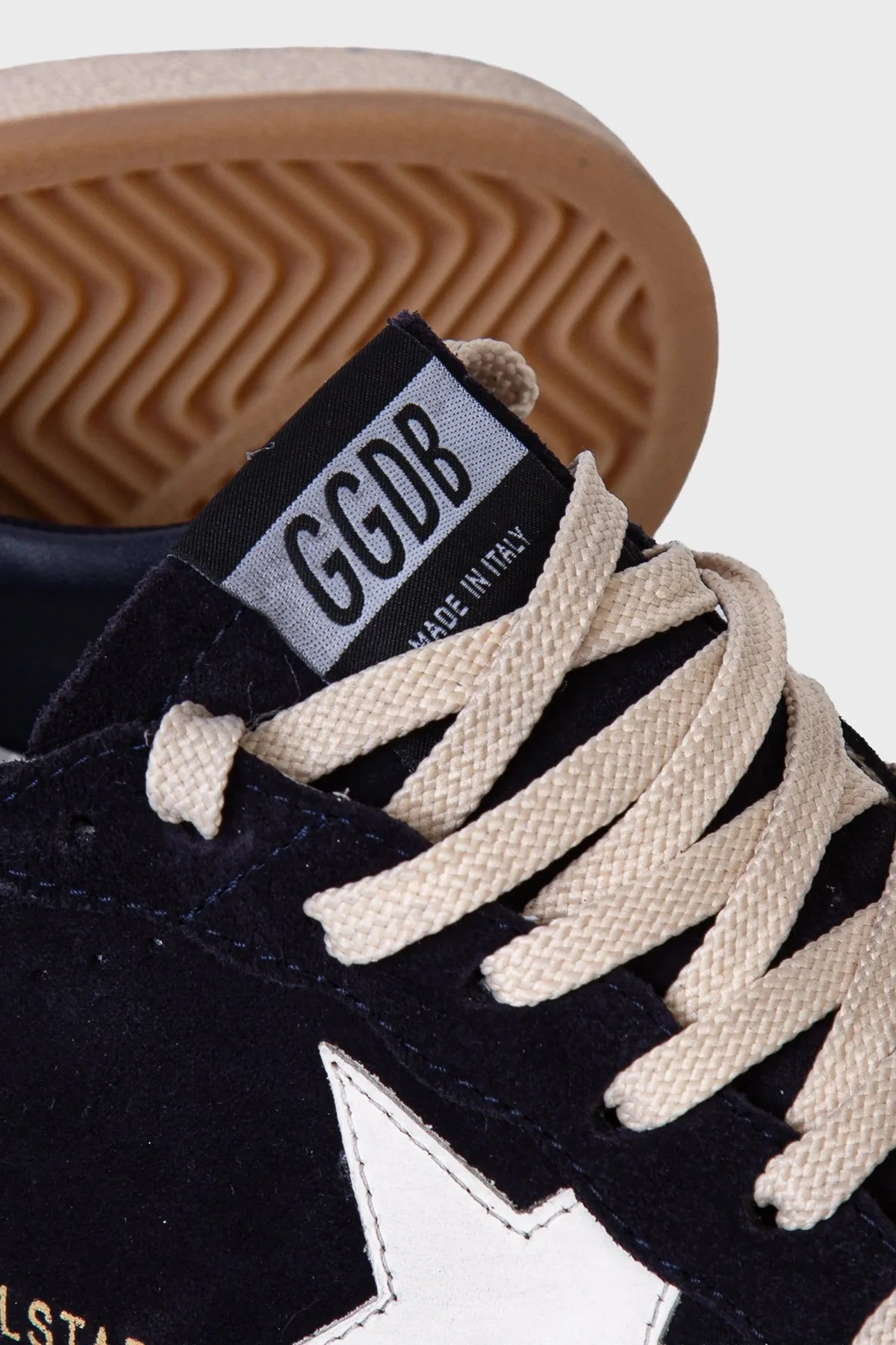 Golden Goose Süet Logolu Sneaker Erkek Ayakkabı GMF00117.F008721.50789 Lacivert-beyaz - 6