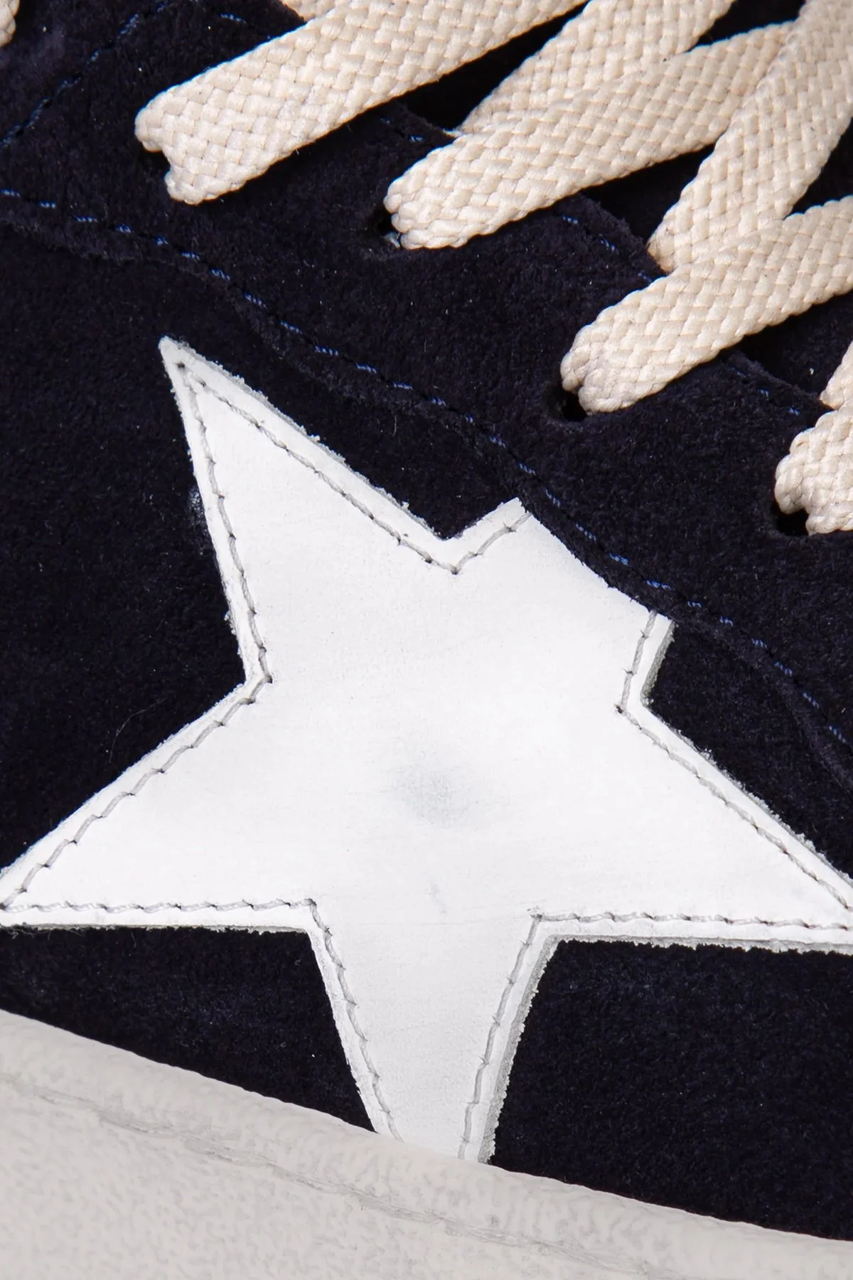 Golden Goose Süet Logolu Sneaker Erkek Ayakkabı GMF00117.F008721.50789 Lacivert-beyaz - 7