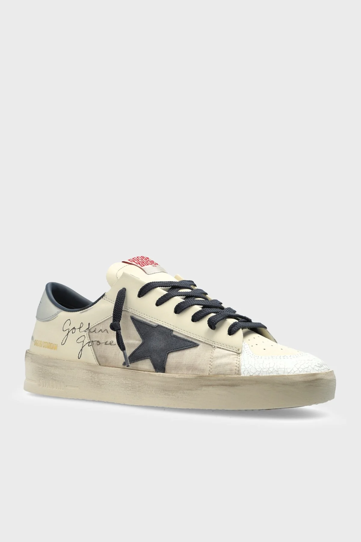 Golden Goose Süet Logolu Sneaker Erkek Ayakkabı GMF00333.F008119.50969 BEJ - 4
