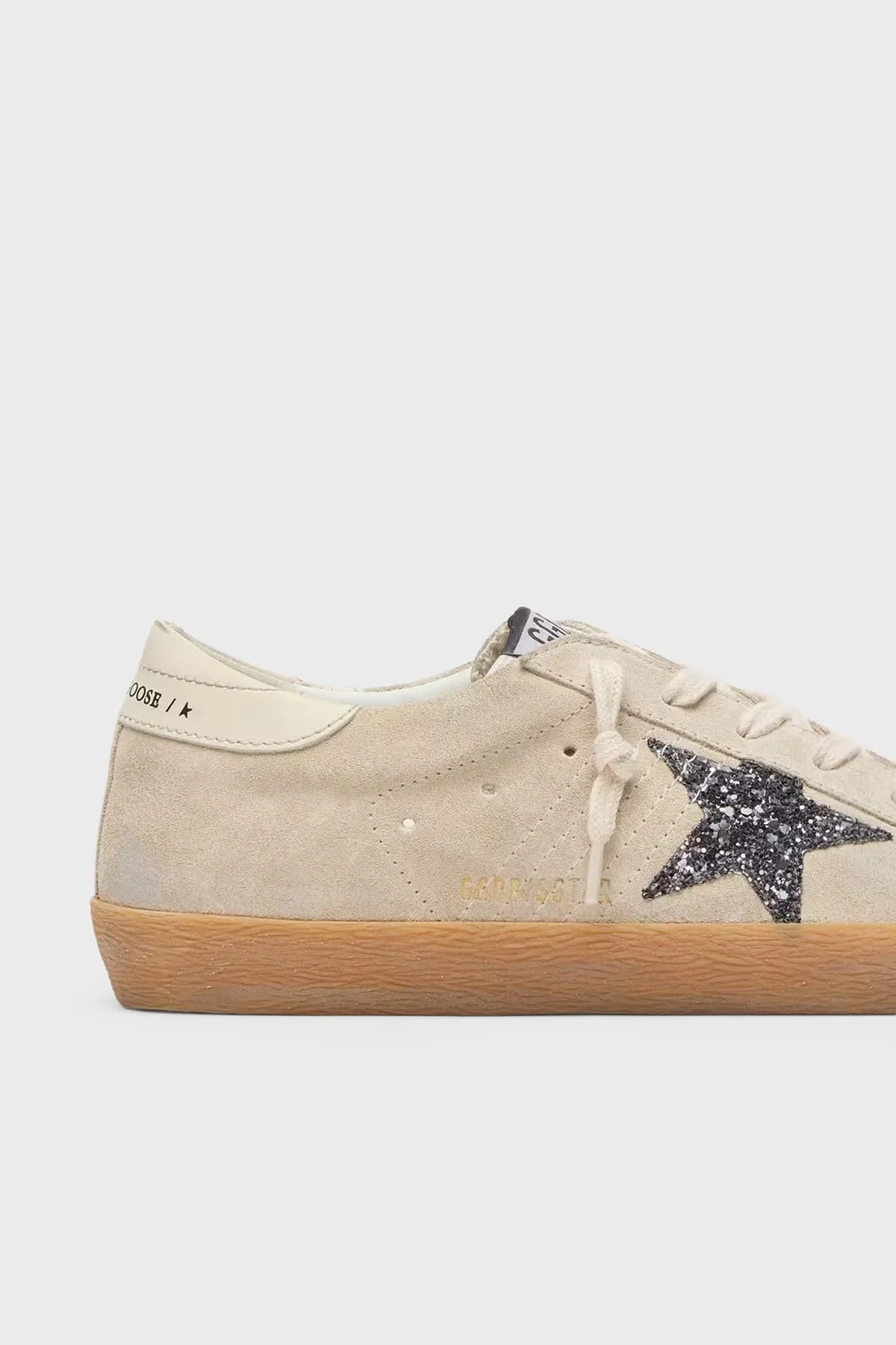 Golden Goose Süet Logolu Sneaker Kadın Ayakkabı GWF00101.F007202.15751 Antrasit-krem - 4