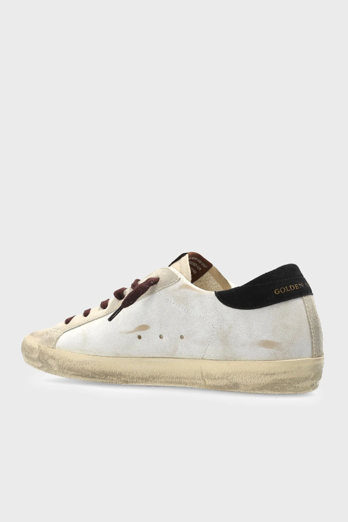 Golden Goose Süet Logolu Sneaker Kadın Ayakkabı GWF00101.F008746.12526 Beyaz-siyah - 4