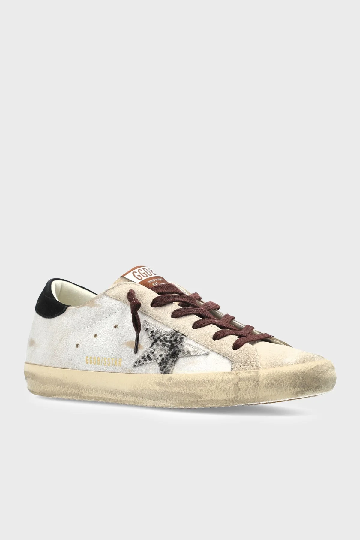 Golden Goose Süet Logolu Sneaker Kadın Ayakkabı GWF00101.F008746.12526 Beyaz-siyah - 5
