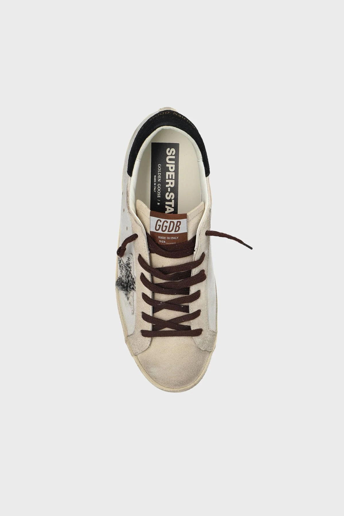 Golden Goose Süet Logolu Sneaker Kadın Ayakkabı GWF00101.F008746.12526 Beyaz-siyah - 6
