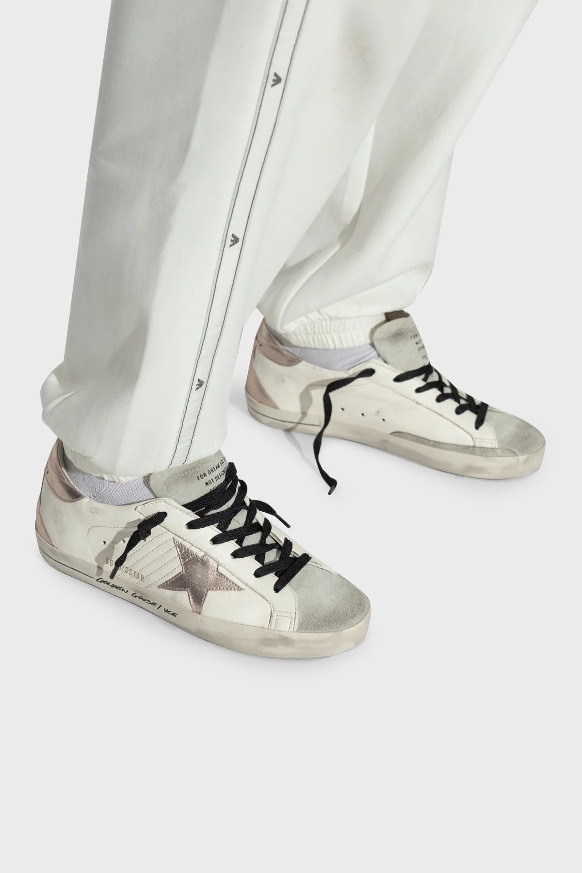 Golden Goose Vintage Deri Sneaker Bayan Ayakkabı GWF00102.F006115.11917 BEYAZ - 2