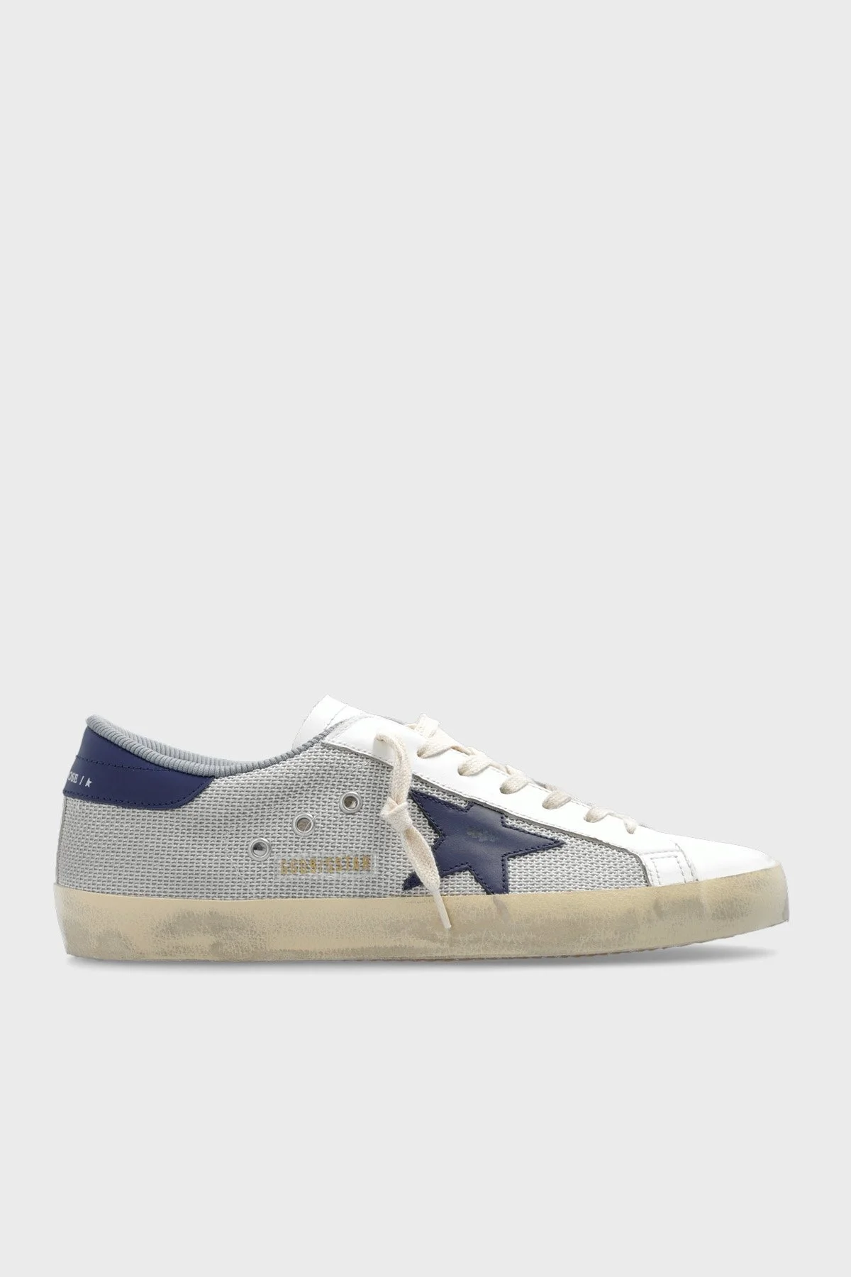 Golden Goose Vintage Deri Sneaker Erkek Ayakkabı GMF00101.F005400.70290 GRİ - 1