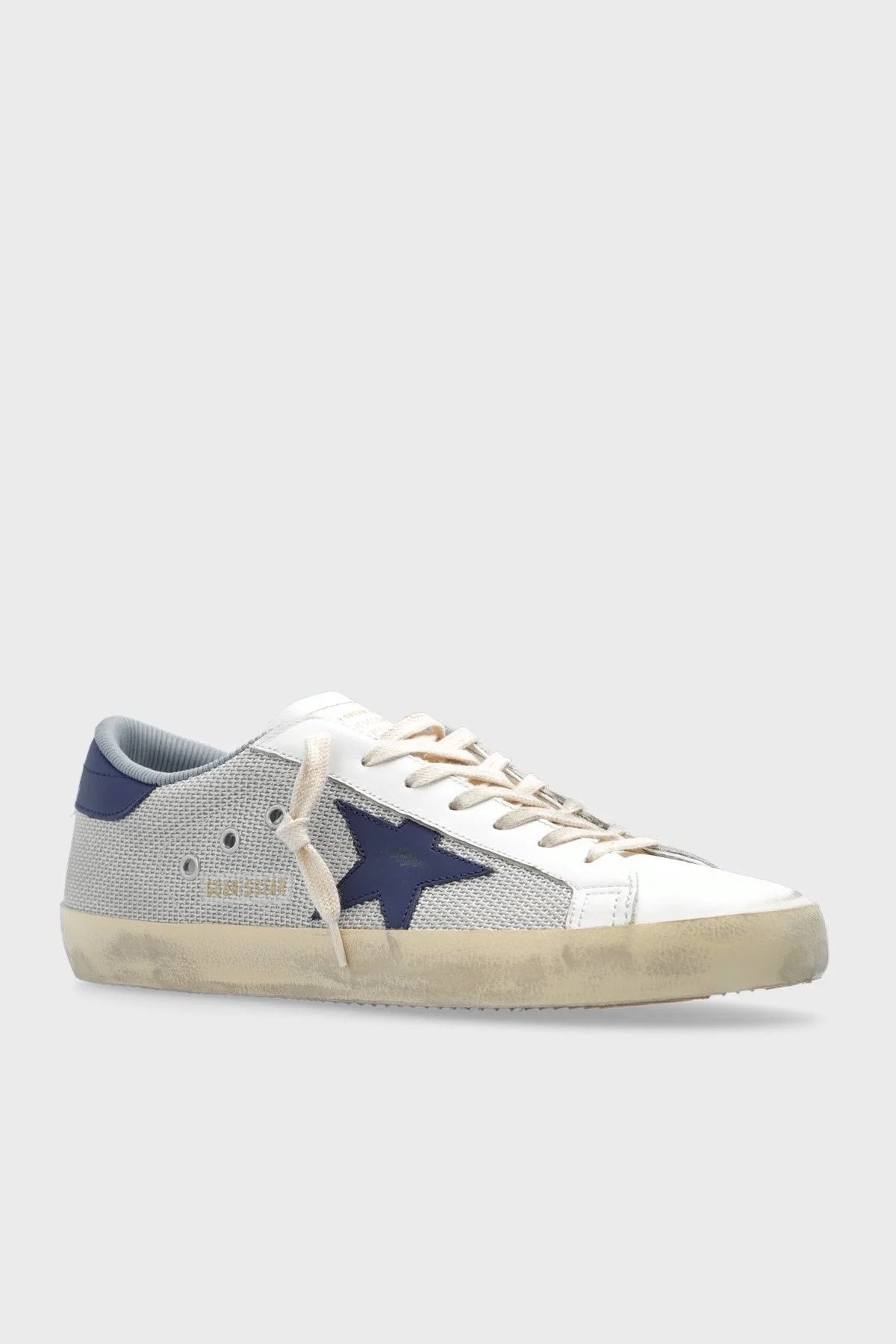 Golden Goose Vintage Deri Sneaker Erkek Ayakkabı GMF00101.F005400.70290 GRİ - 3