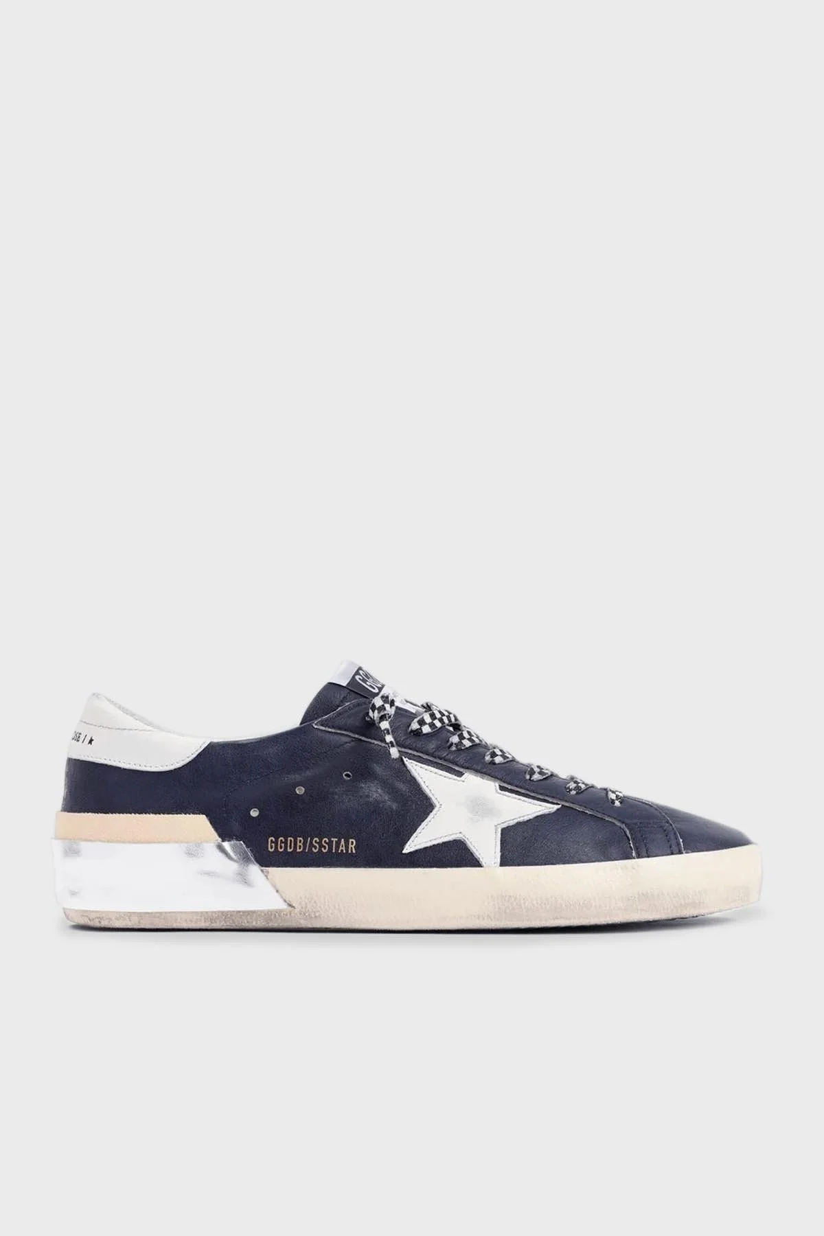 Golden Goose Vintage Deri Sneaker Erkek Ayakkabı GMF00587.F004802.50789 LACİVERT - 1