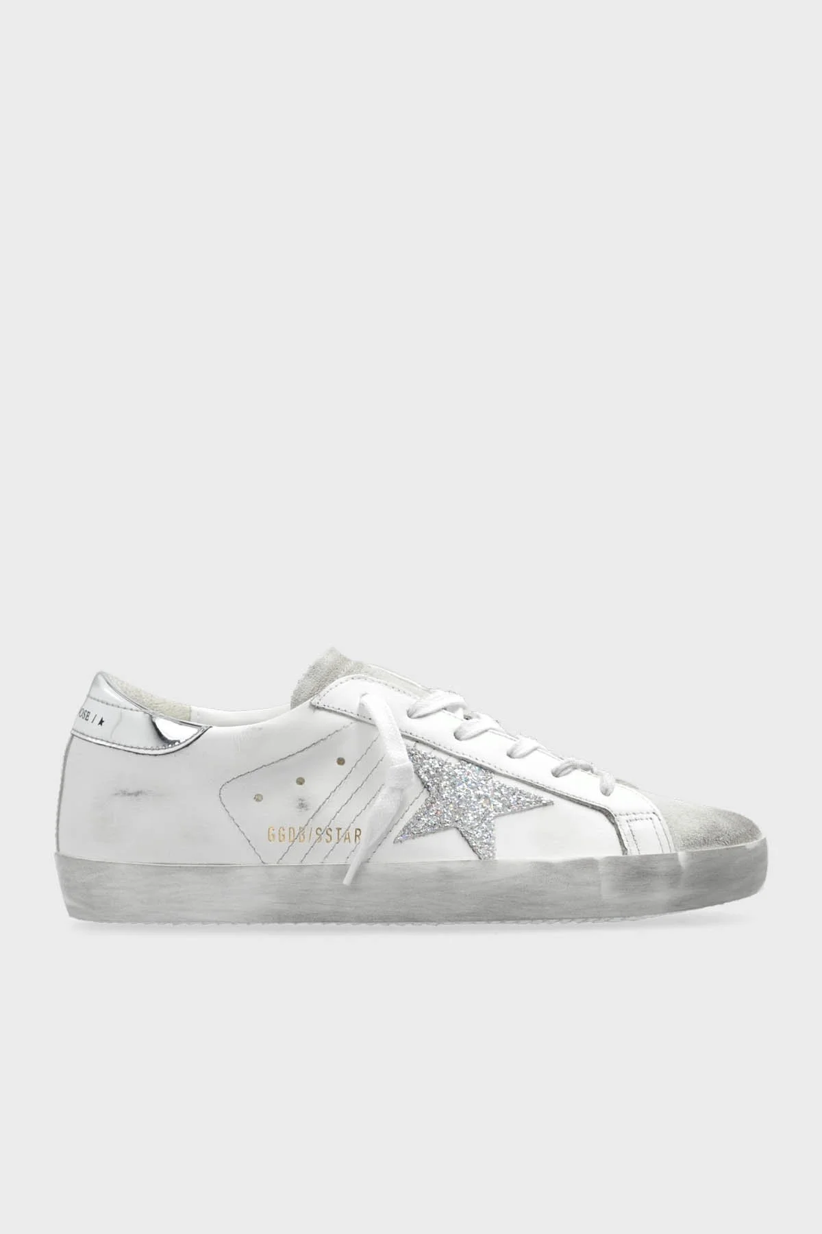 Golden Goose Vintage Deri Süet Sneaker Bayan Ayakkabı GWF00101.F005352.10268 BEYAZ - 1