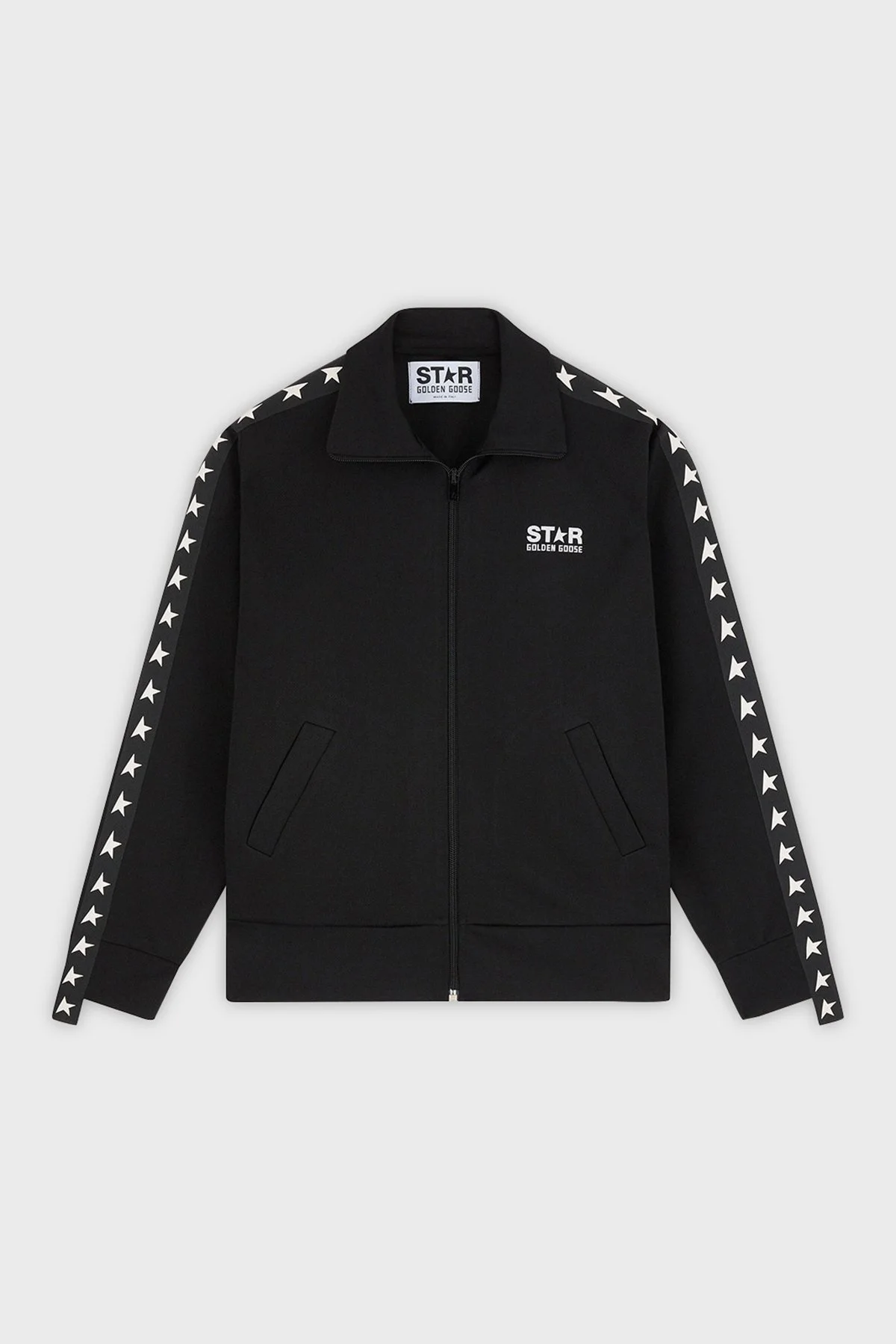 Golden Goose Vintage Fermuarlı Dik Yaka Bayan Sweat GWP00875.P000520.80203 SİYAH - 4