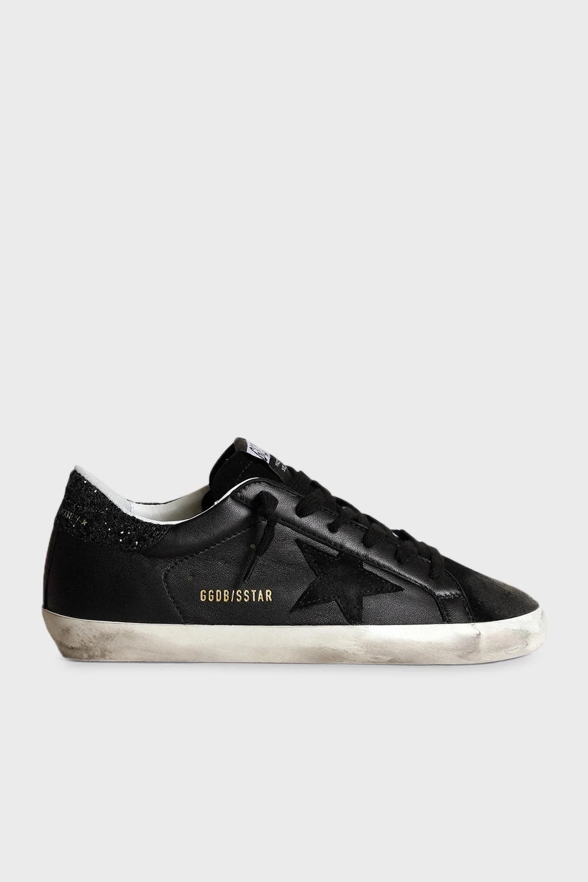 Golden Goose Vintage Hakiki Deri Sneaker Kadın Ayakkabı GWF00101.F003463.90100 Siyah - 1