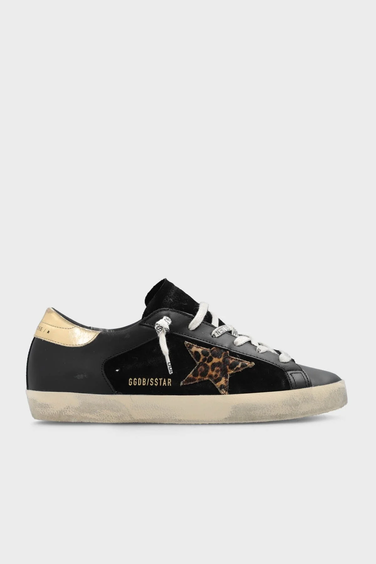 Golden Goose Vintage Hakiki Deri Sneaker Bayan Ayakkabı GWF00103.F005378.90285 SİYAH - 1