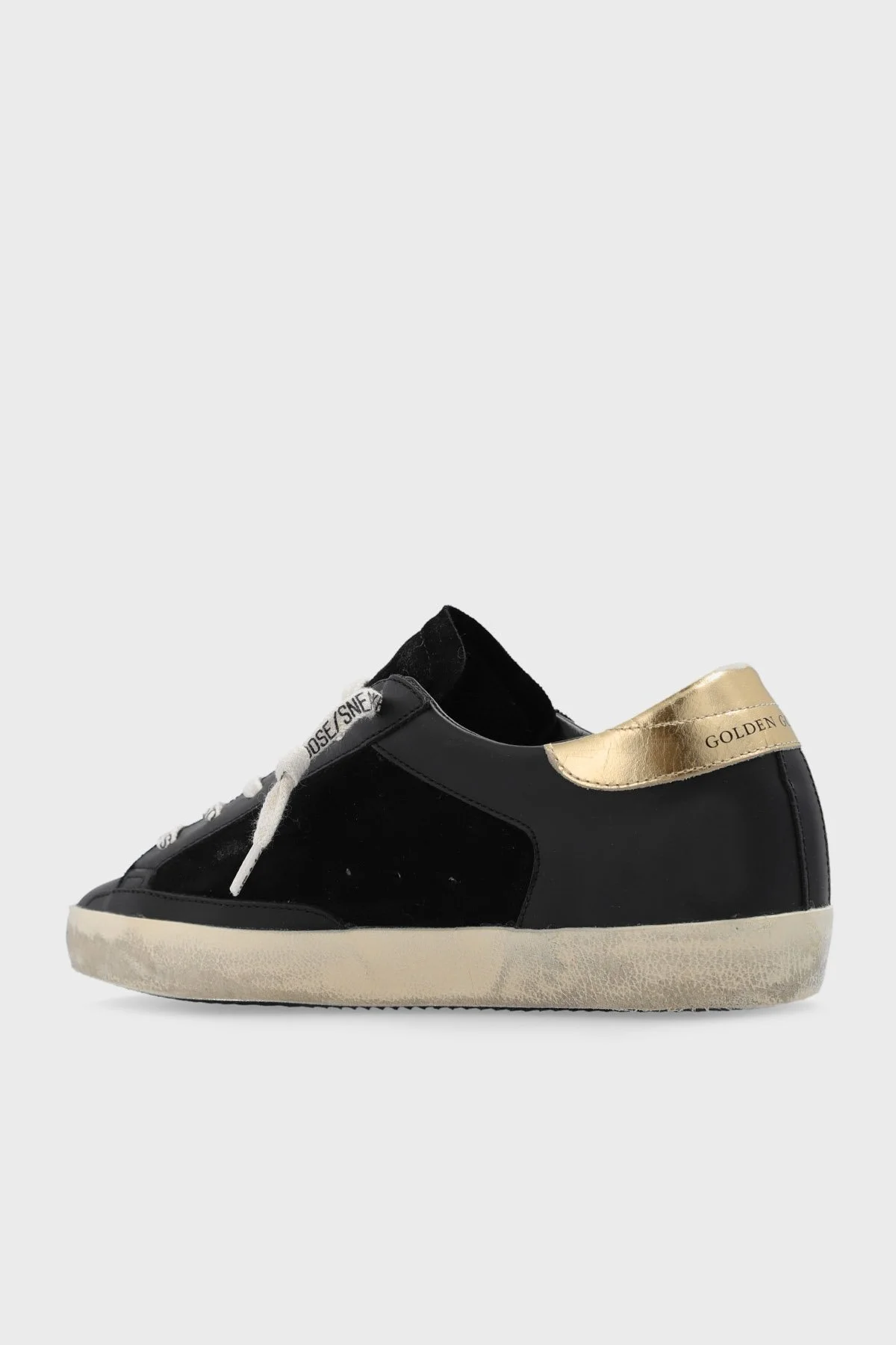 Golden Goose Vintage Hakiki Deri Sneaker Bayan Ayakkabı GWF00103.F005378.90285 SİYAH - 3