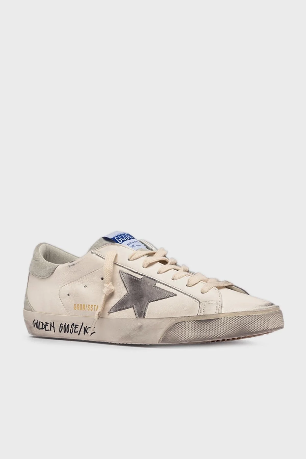 Golden Goose Vintage Hakiki Deri Sneaker Erkek Ayakkabı GMF00102.F005359.11166 EKRU - 7