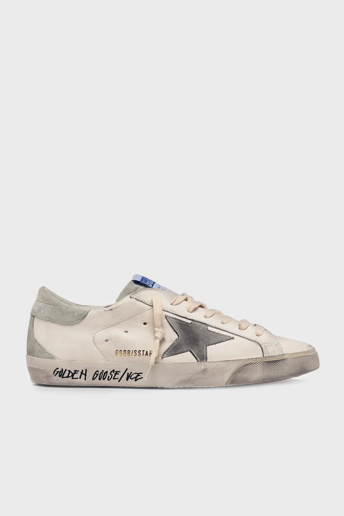 Golden Goose Vintage Hakiki Deri Sneaker Erkek Ayakkabı GMF00102.F005359.11166 Ekru - 1