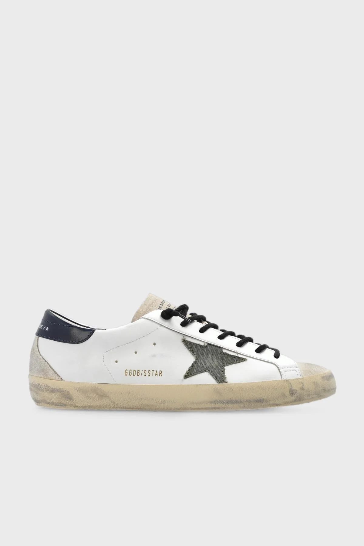 Golden Goose Vintage Hakiki Deri Sneaker Erkek Ayakkabı GMF00102.F005419.11721 BEYAZ - 1