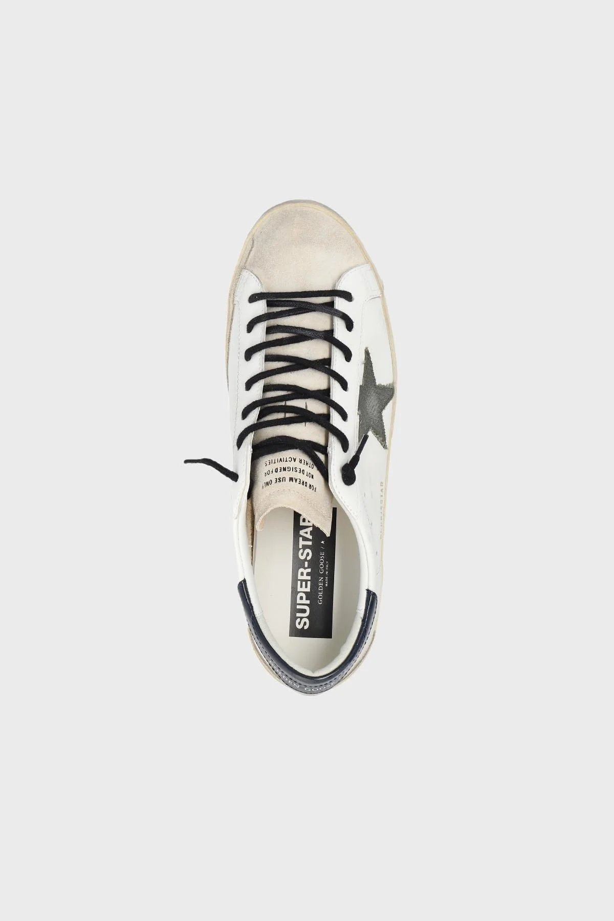 Golden Goose Vintage Hakiki Deri Sneaker Erkek Ayakkabı GMF00102.F005419.11721 BEYAZ - 4