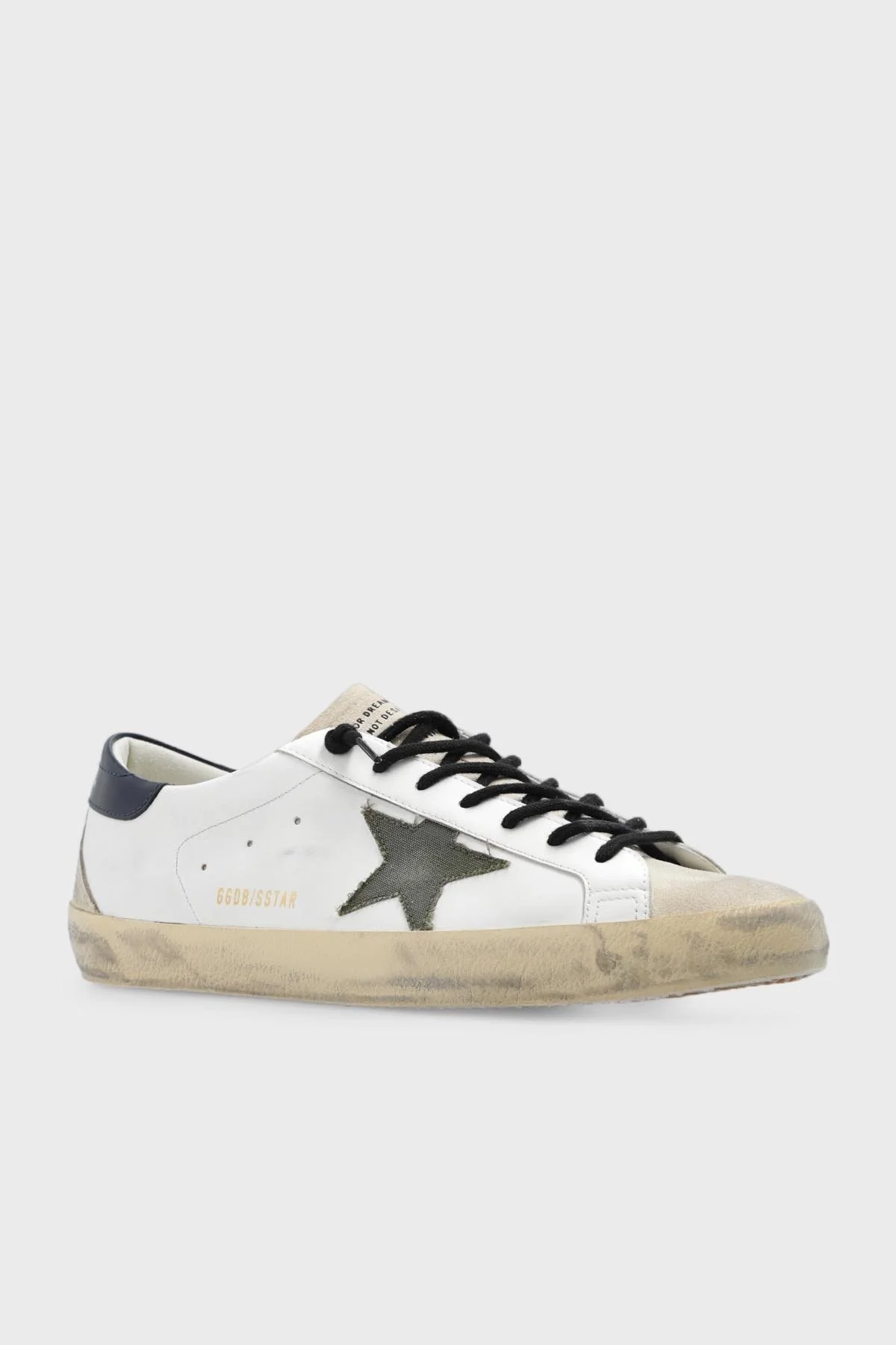 Golden Goose Vintage Hakiki Deri Sneaker Erkek Ayakkabı GMF00102.F005419.11721 BEYAZ - 5