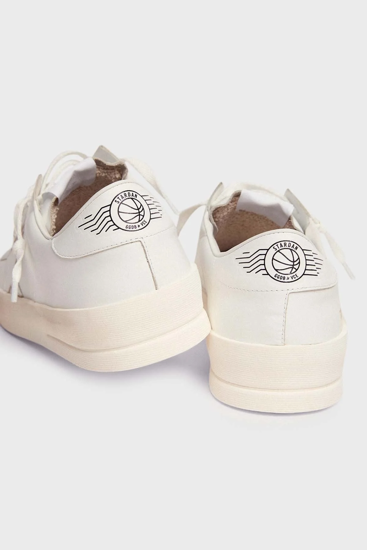 Golden Goose Vintage Hakiki Deri Sneaker Erkek Ayakkabı GMF00128.F000566.10100 BEYAZ - 5