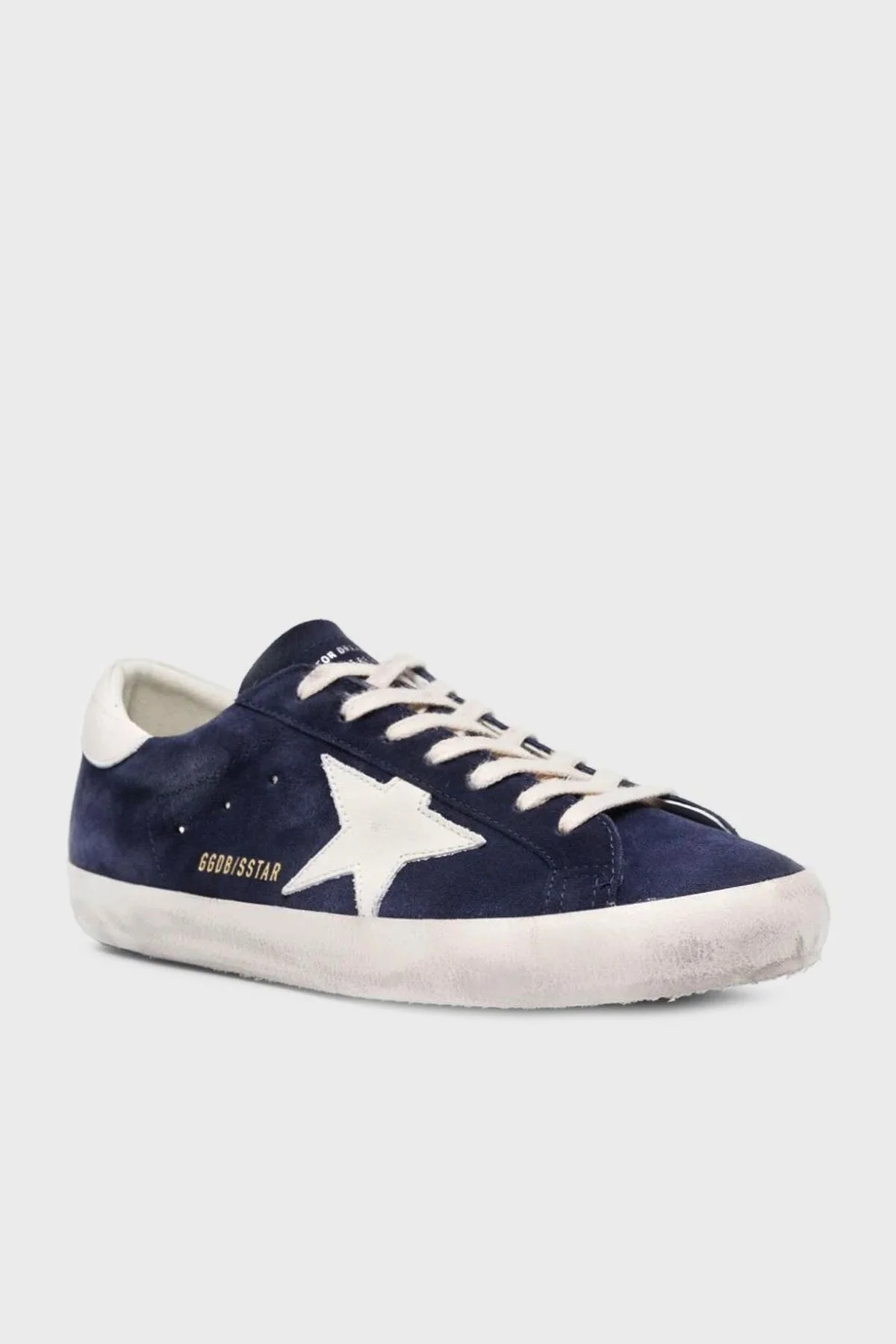 Golden Goose Vintage Süet Deri Sneaker Erkek Ayakkabı GMF00101.F005529.50669 LACİVERT - 6