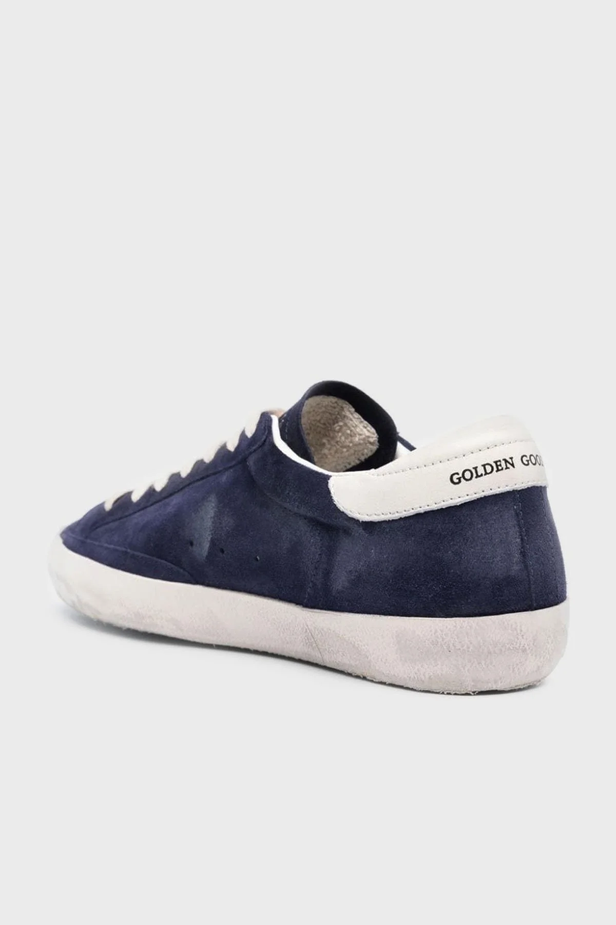 Golden Goose Vintage Süet Deri Sneaker Erkek Ayakkabı GMF00101.F005529.50669 LACİVERT - 7