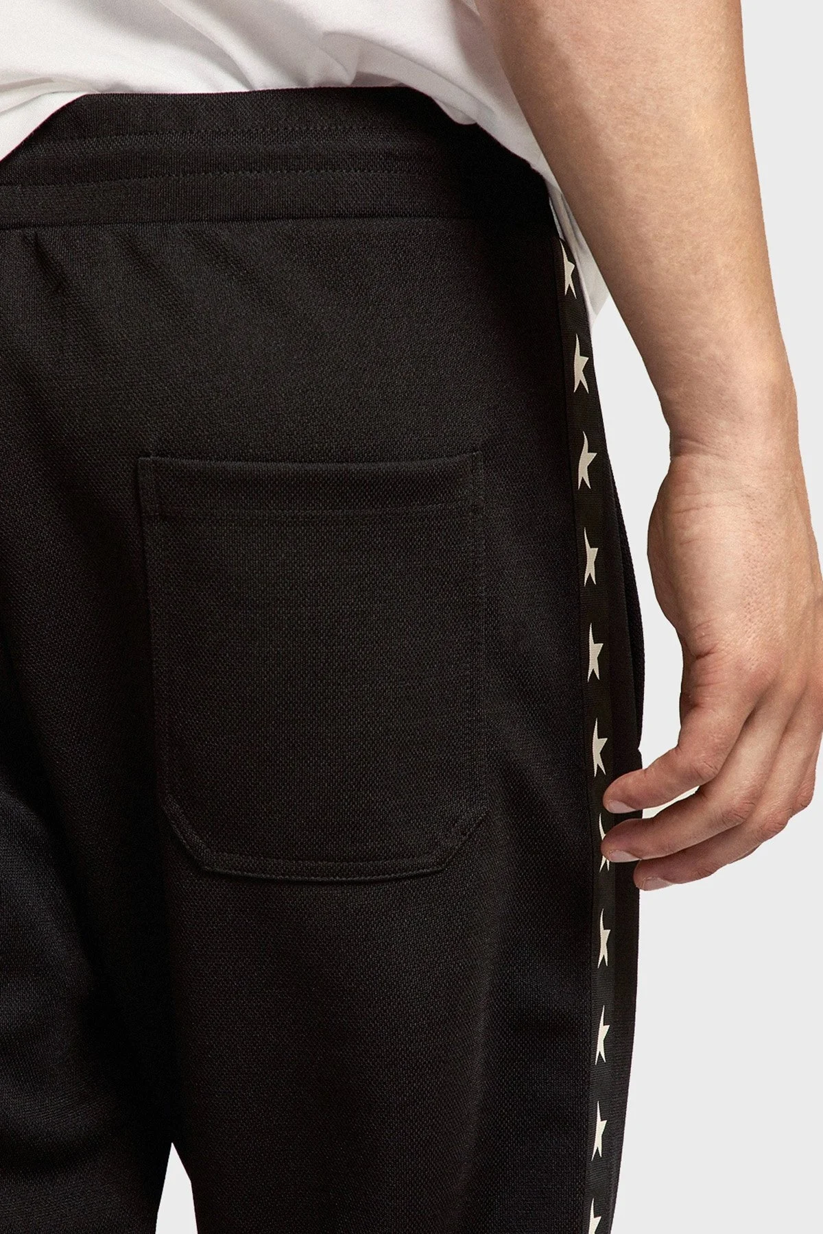 Golsen Goose Yanları Yıldız Şeritli Jogger Erkek Pantolon GMP00877.P000521.80203 SİYAH - 3