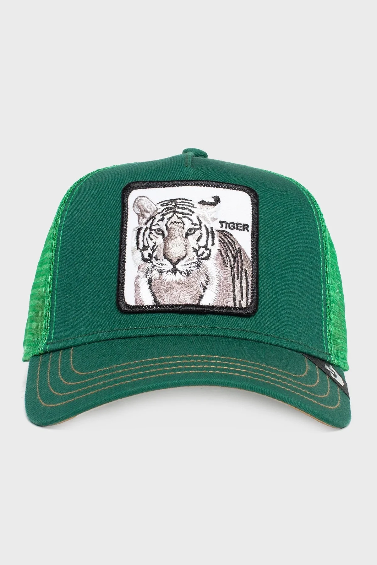 Goorin Bros 101-0392 The White Tiger Pamuklu Animal Desenli Unisex Şapka 1010392 YEŞİL - 1