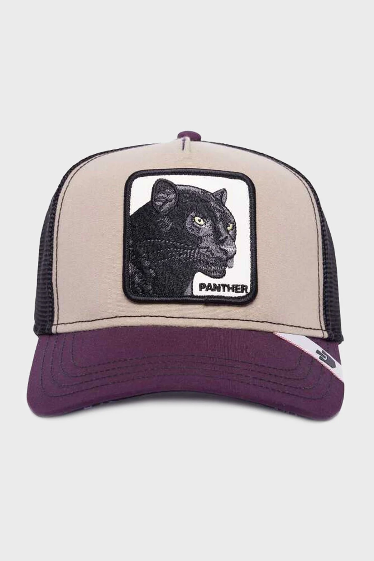 Goorin Bros Animal Figürlü File Detaylı Unisex Şapka 1011117 MOR - 1