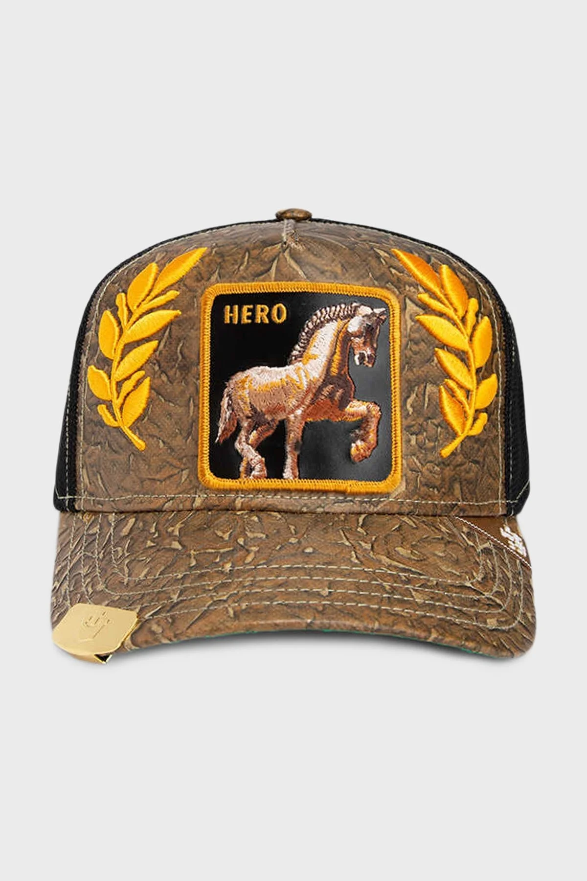 Goorin Bros Animal Figürlü File Detaylı Unisex Şapka 1011838 KAHVE - 1