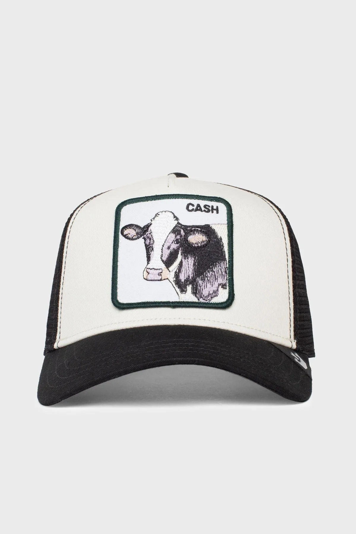 Goorin Bros Cash Cow Pamuklu File Detaylı Animal Desenli Unisex Şapka 1010641 SİYAH - 1