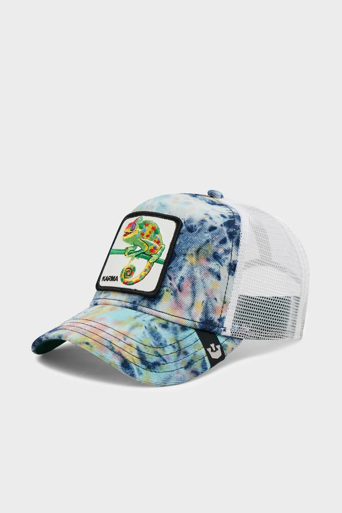 Goorin Bros Culture Chameleon Pamuklu File Detaylı Animal Desenli Jean Unisex Şapka 1010869 MAVİ-BEYAZ - 2