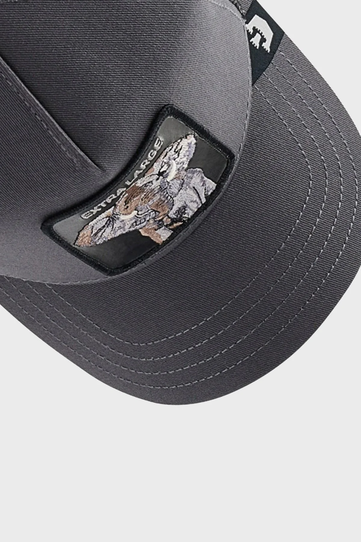 Goorin Bros Extra Large Pamuklu File Detaylı Animal Desenli Unisex Şapka 1010200 GRİ - 4