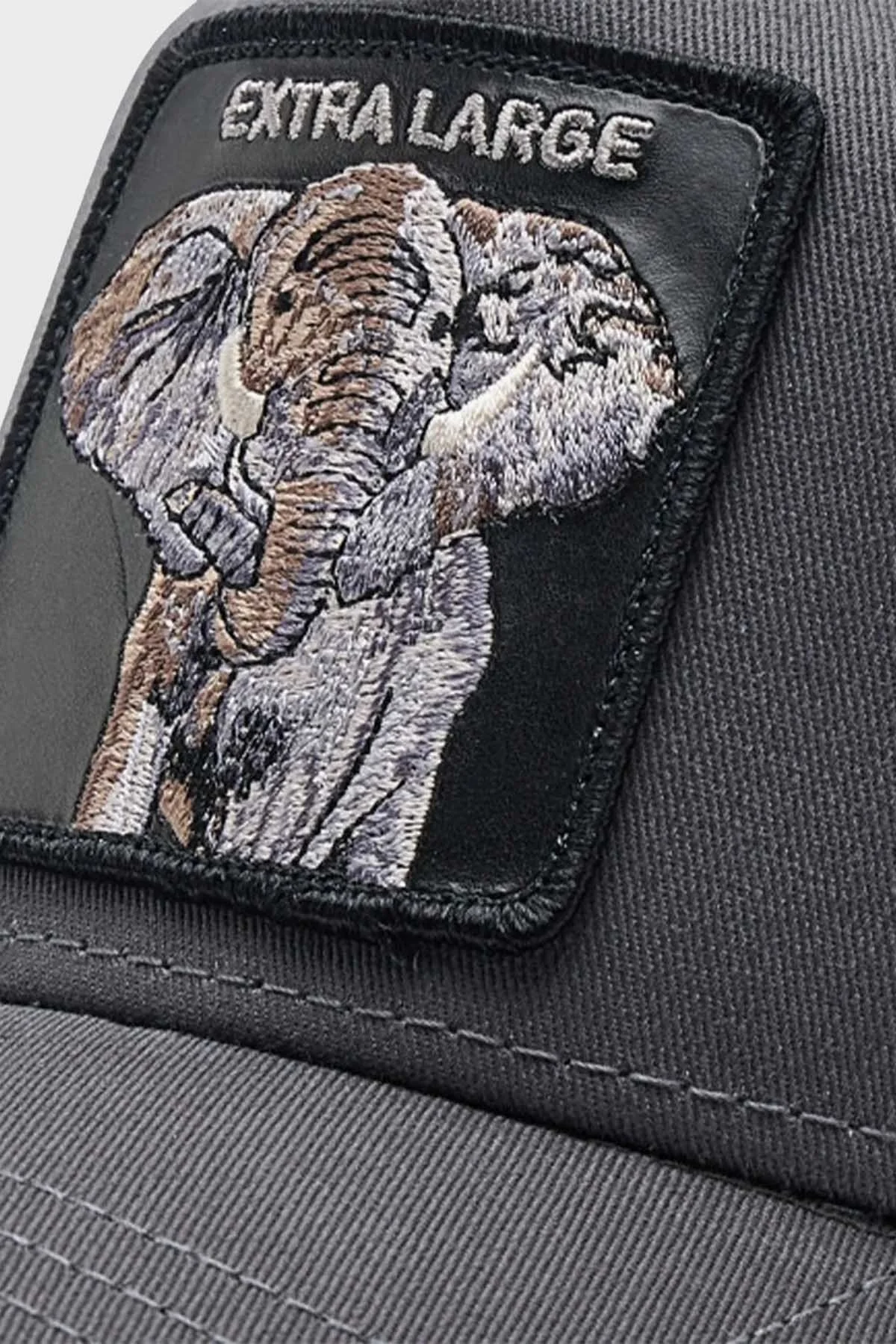 Goorin Bros Extra Large Pamuklu File Detaylı Animal Desenli Unisex Şapka 1010200 GRİ - 5