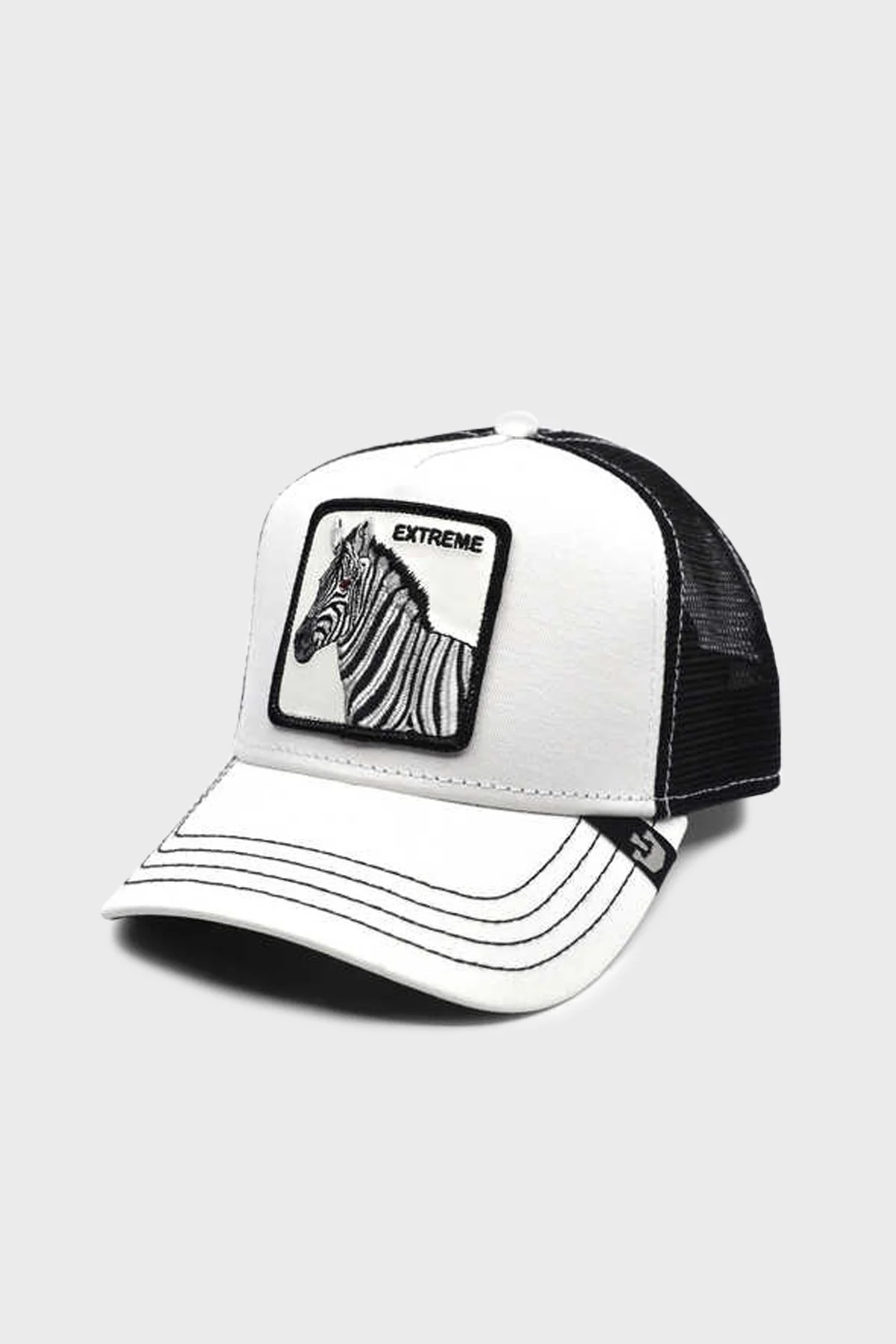 Goorin Bros 101-0003 Exxxtreme Pamuklu Animal Desenli Unisex Şapka 1010003 BEYAZ - 2
