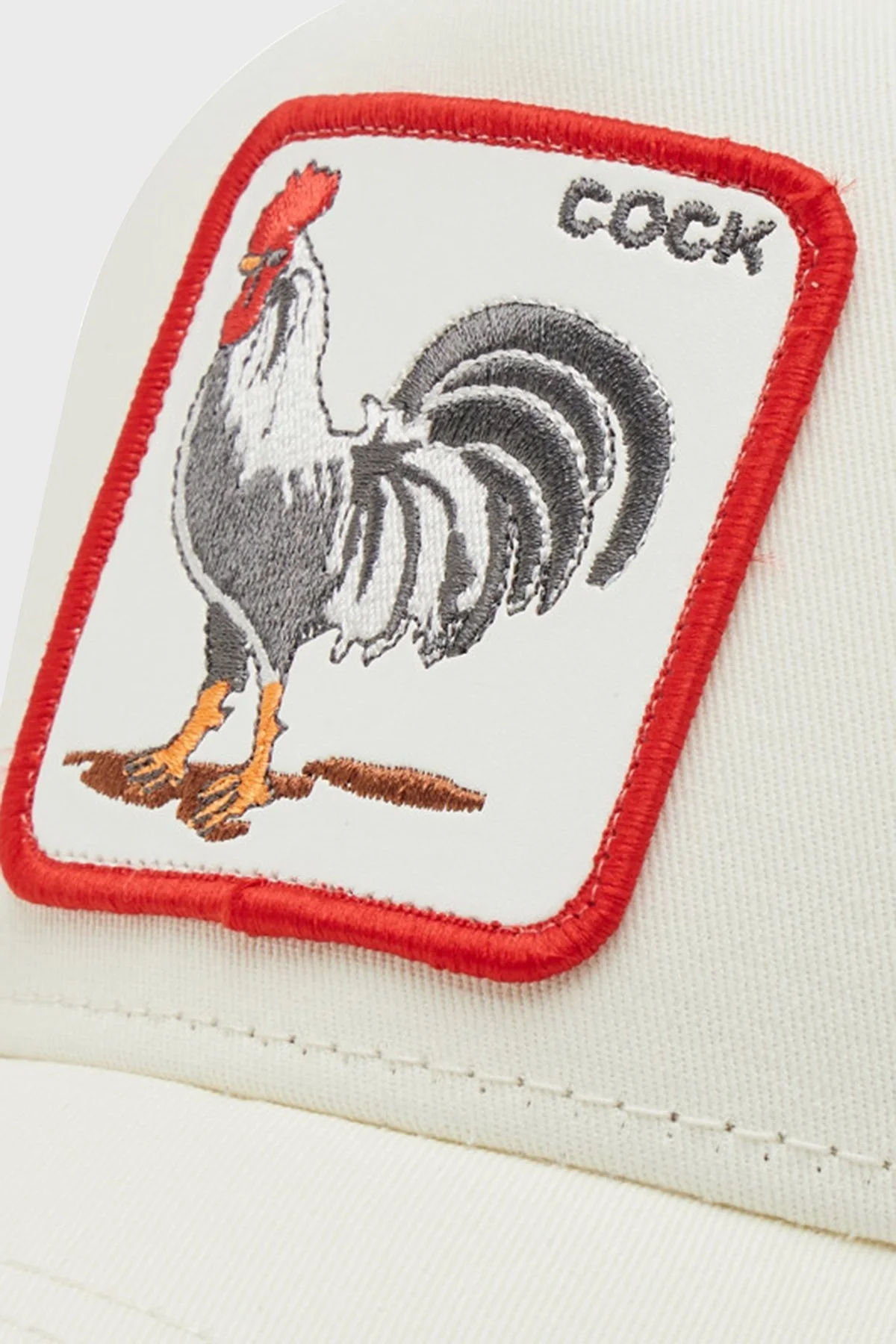 Goorin Bros 101-3548 Rooster File Detaylı Animal Baskılı Unisex Şapka 1013548 BEYAZ - 3