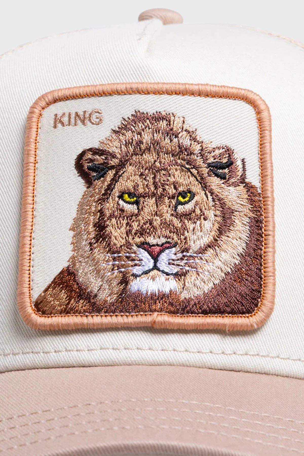 Goorin Bros King Trucker Pamuk Karışımlı File Detaylı Unisex Şapka 1012459 BEJ - 6