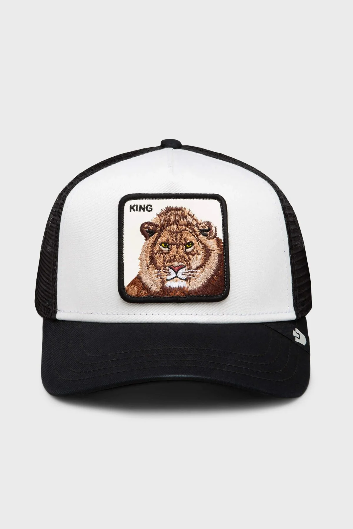Goorin Bros King Trucker Pamuk Karışımlı File Detaylı Unisex Şapka 1012459 SİYAH BEYAZ - 1