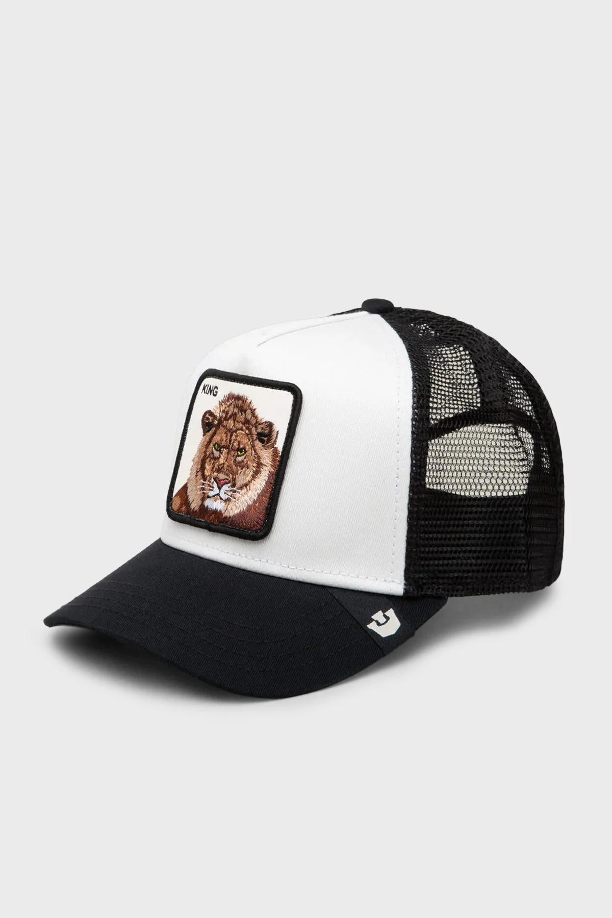 Goorin Bros King Trucker Pamuk Karışımlı File Detaylı Unisex Şapka 1012459 SİYAH BEYAZ - 4