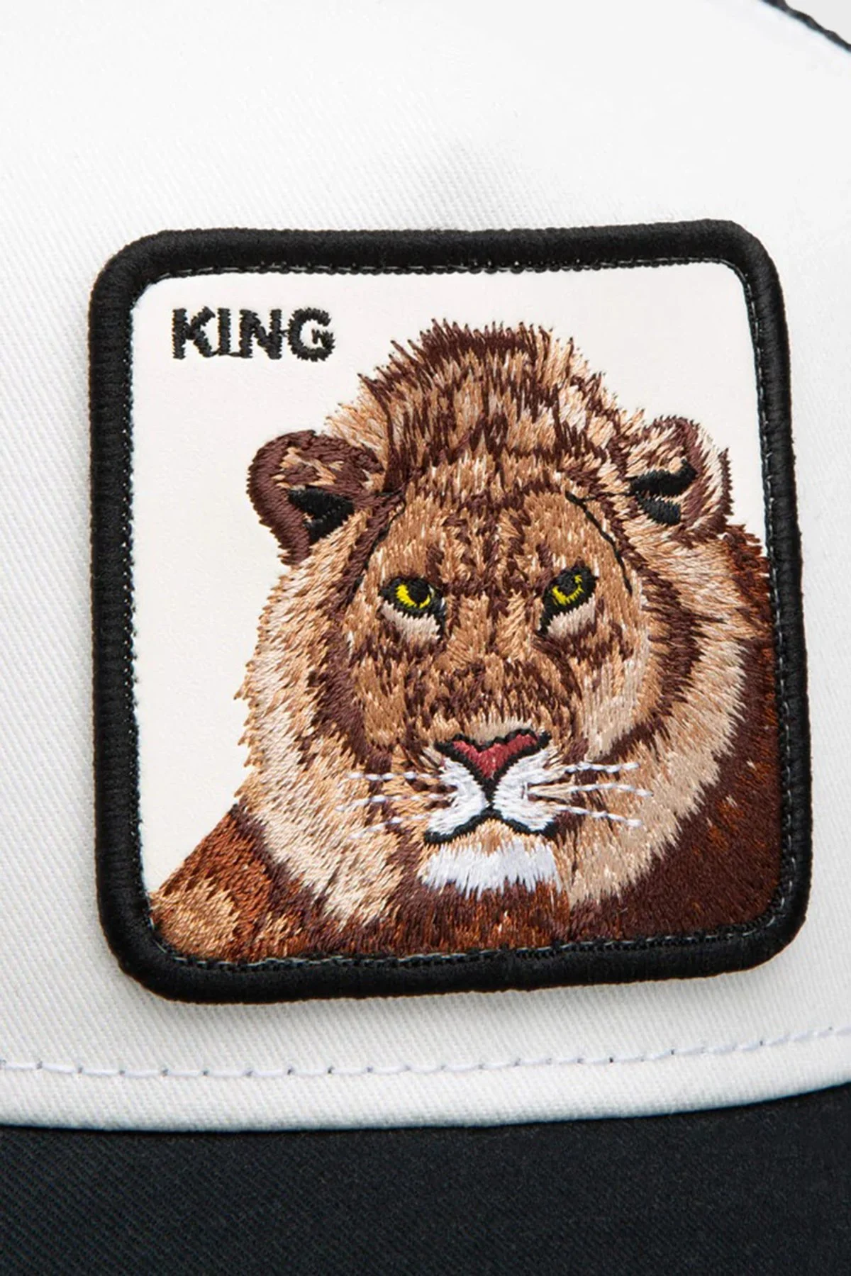 Goorin Bros King Trucker Pamuk Karışımlı File Detaylı Unisex Şapka 1012459 SİYAH BEYAZ - 7