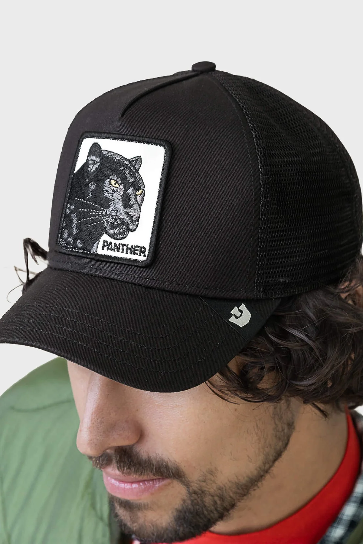 Goorin Bros Panther Trucker Pamuk Karışımlı File Detaylı Unisex Şapka 1012450 SİYAH - 2