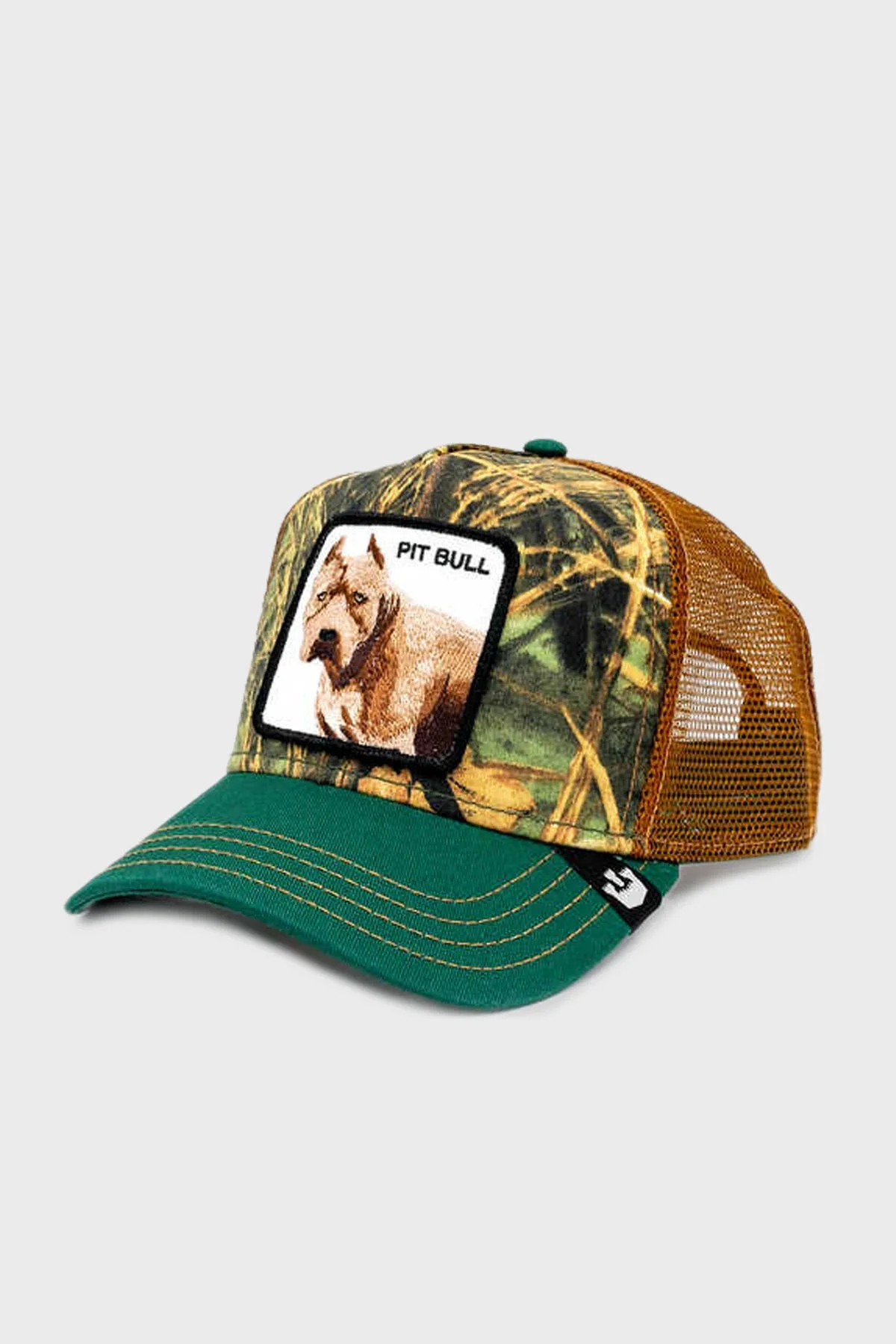 Goorin Bros Pitbull Animal Figürlü File Detaylı Unisex Şapka 1010621 GRİ - 2