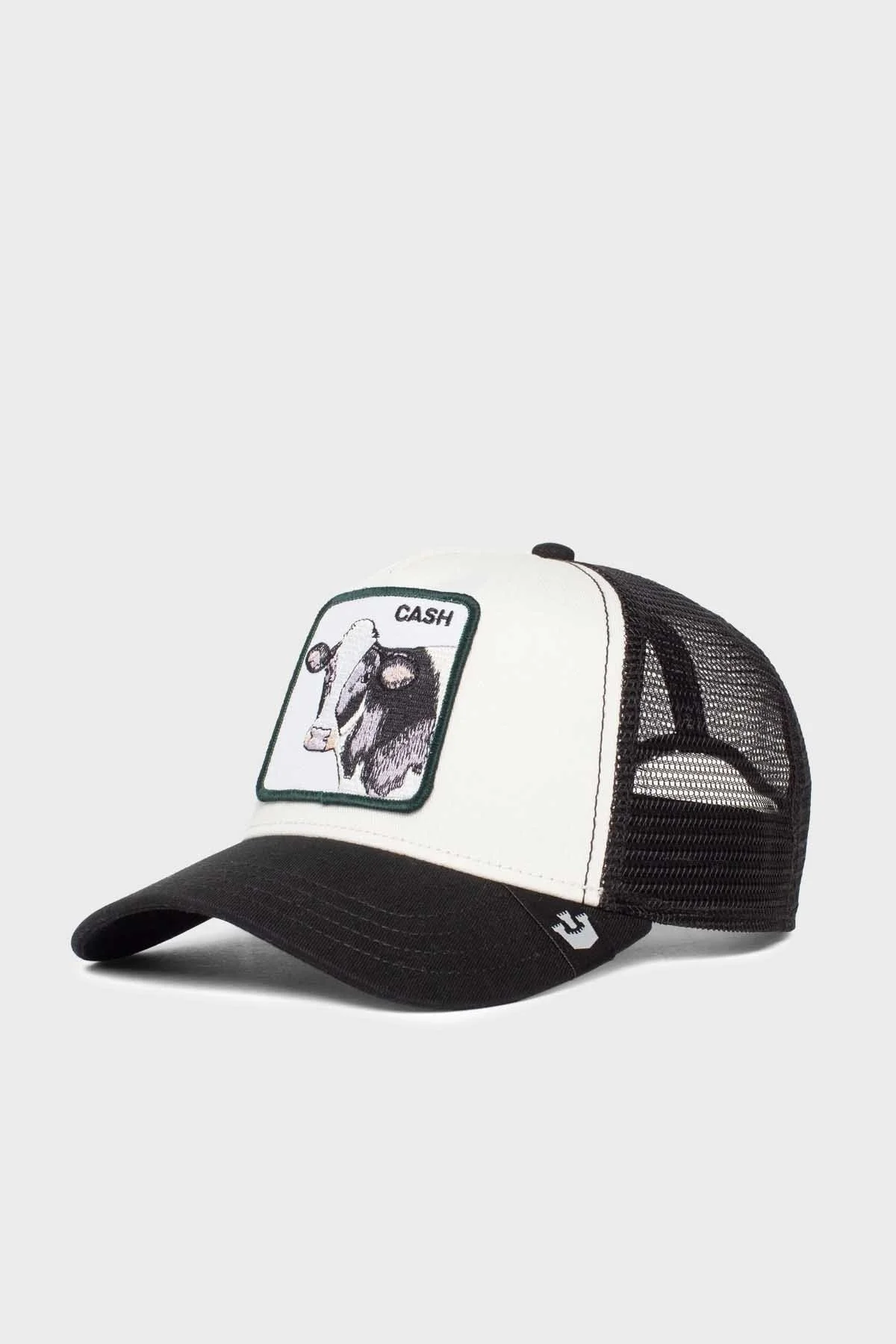 Goorin Bros The Cash Cow Pamuklu File Detaylı Animal Desenli Unisex Şapka 1010383 SİYAH-BEYAZ - 7