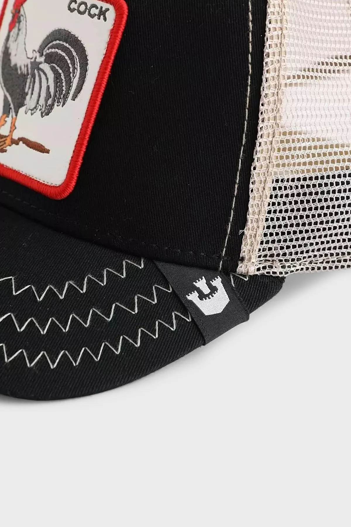 Goorin Bros The Cock Pamuklu File Detaylı Animal Desenli Unisex Şapka 1010378 SİYAH - 3