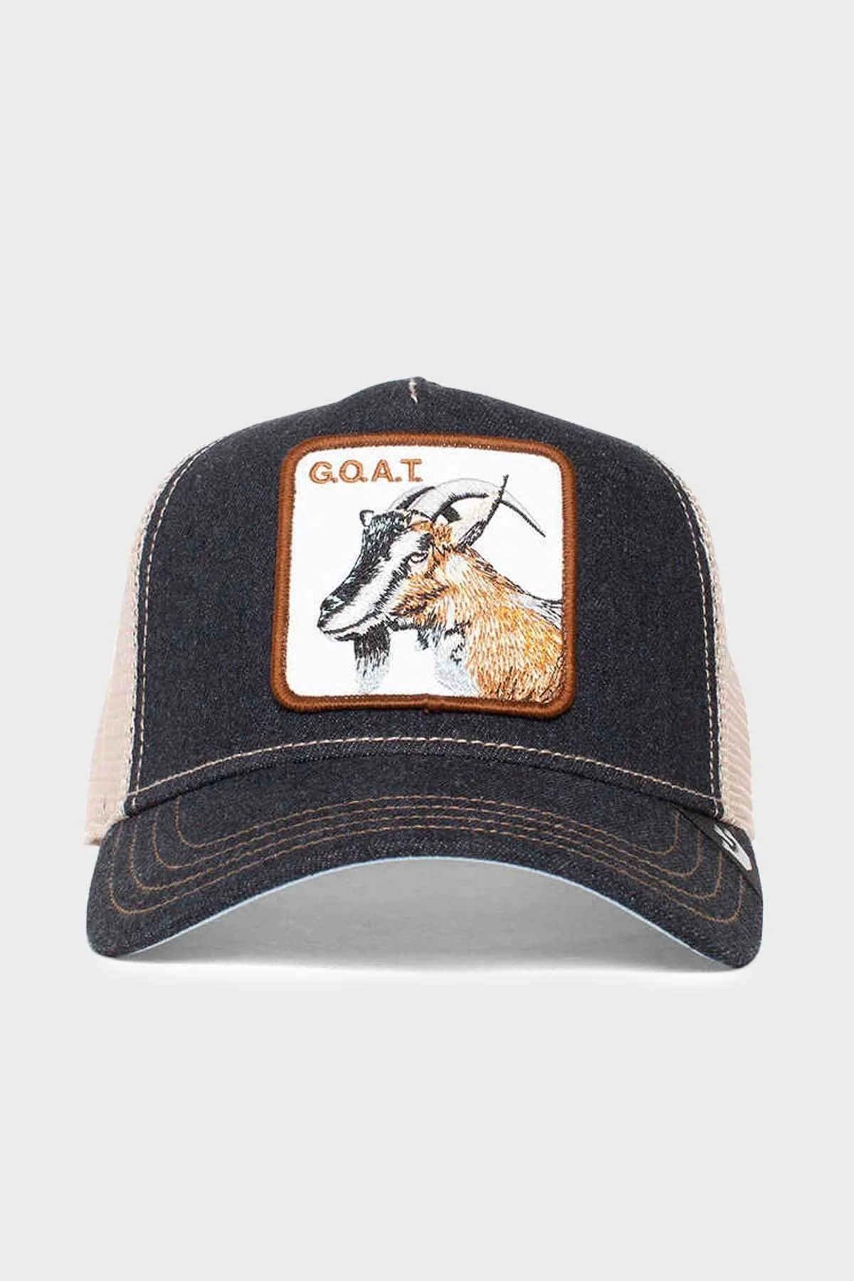 Goorin Bros The Goat Pamuklu File Detaylı Animal Desenli Unisex Şapka 1010385 LACİVERT-BEJ - 1