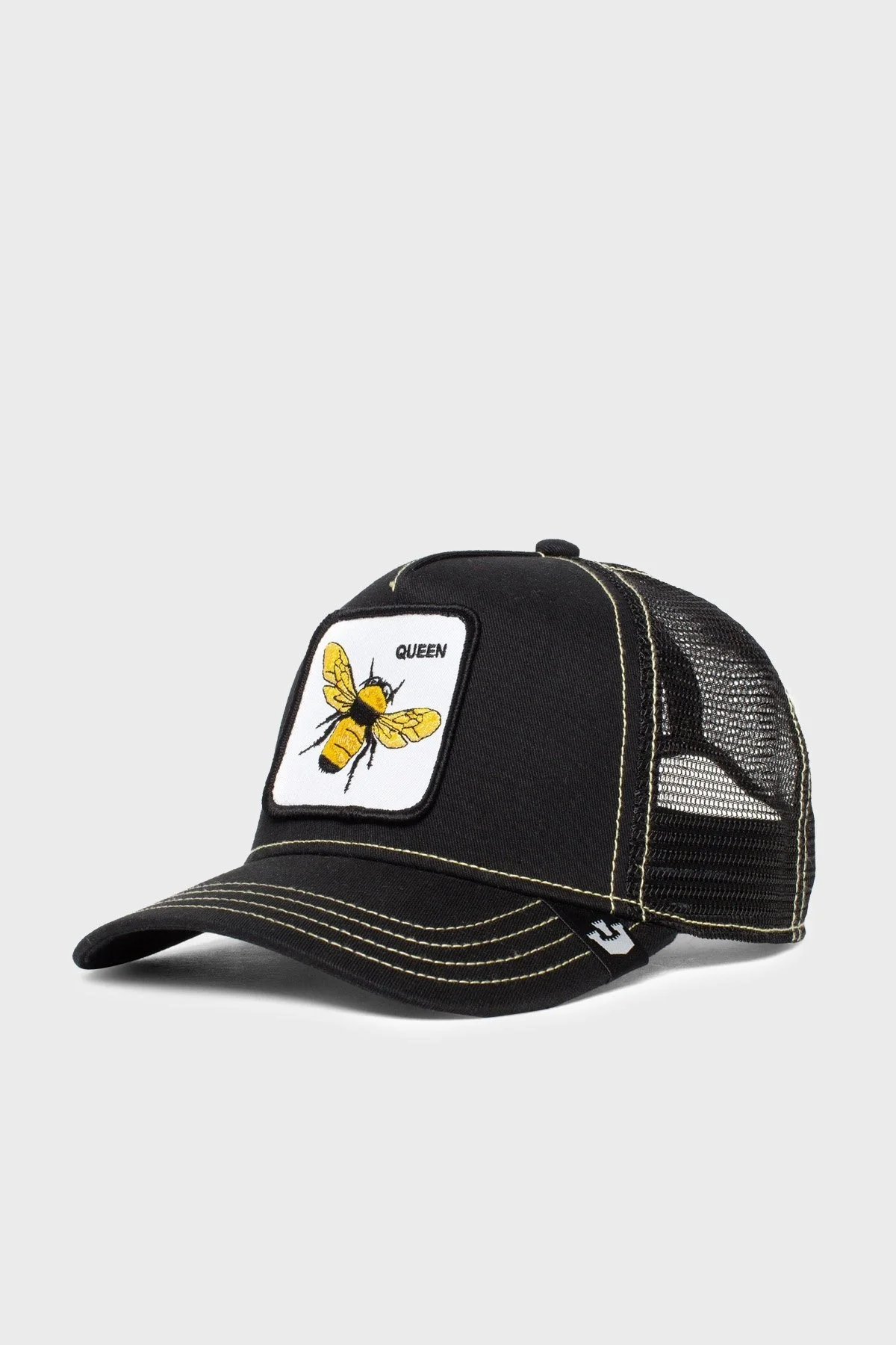 Goorin Bros The Queen Bee Pamuklu File Detaylı Animal Desenli Unisex Şapka 1010391 SİYAH - 7