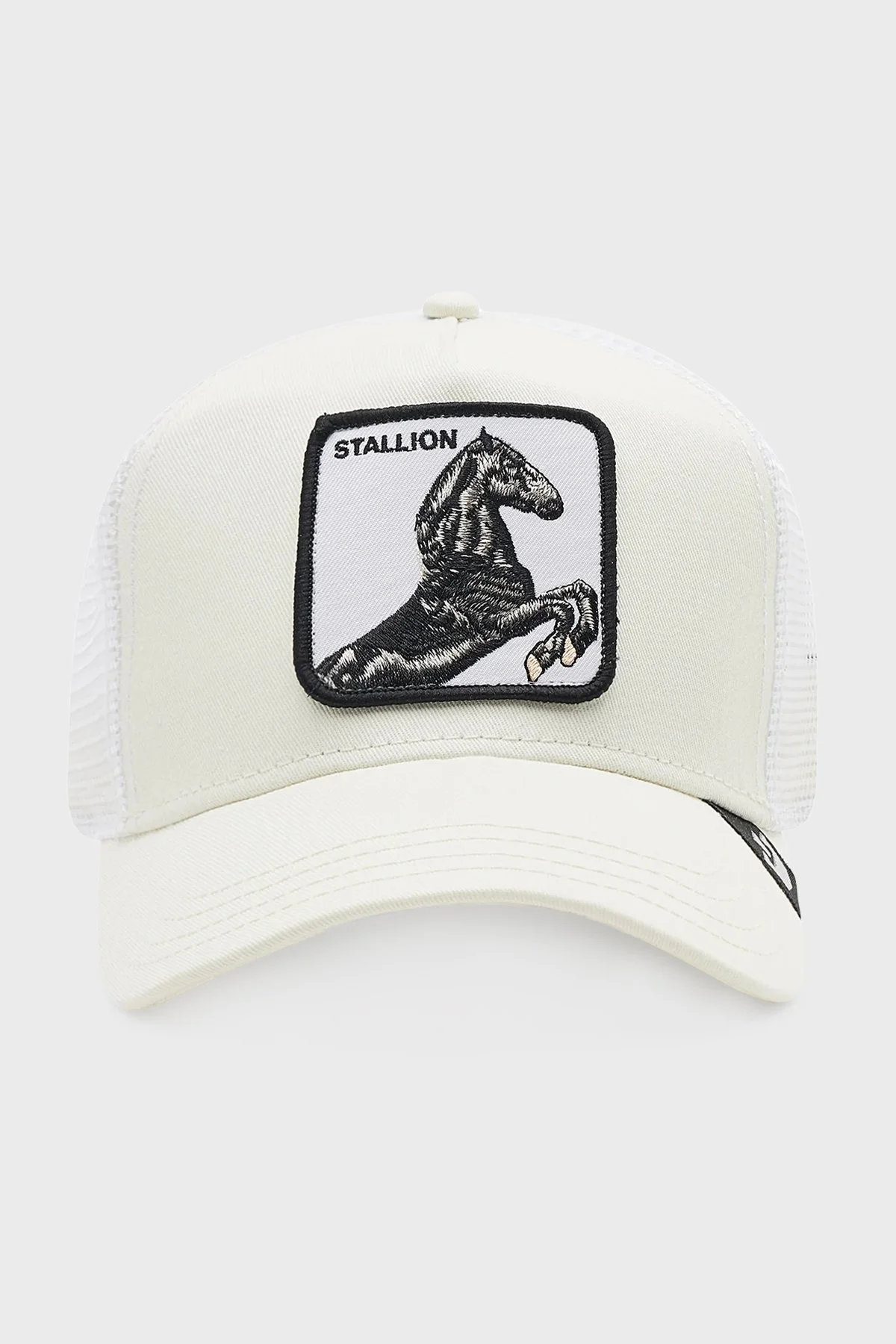 Goorin Bros 101-0393 The Stallion Pamuklu File Detaylı Animal Desenli Unisex Şapka 1010393 BEYAZ - 1