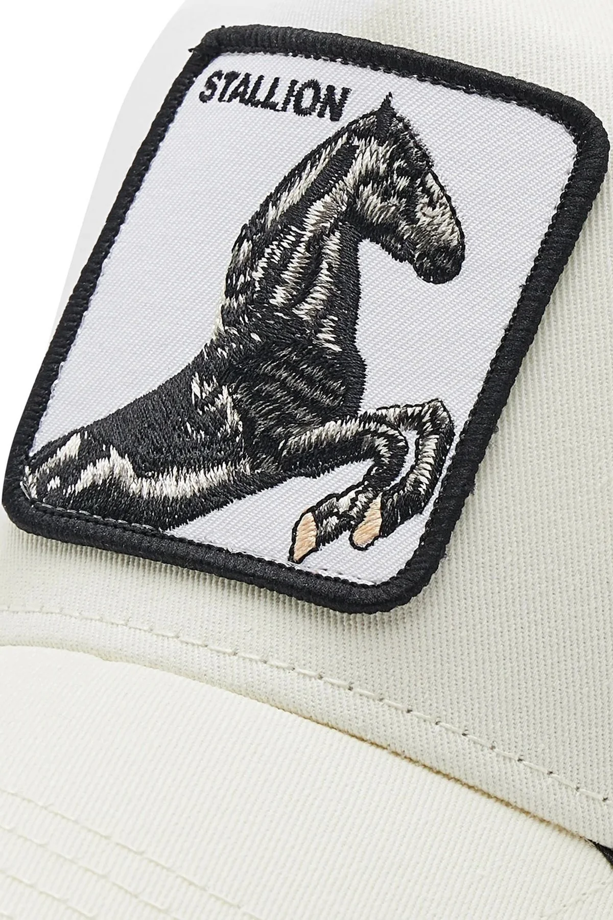 Goorin Bros 101-0393 The Stallion Pamuklu File Detaylı Animal Desenli Unisex Şapka 1010393 BEYAZ - 4