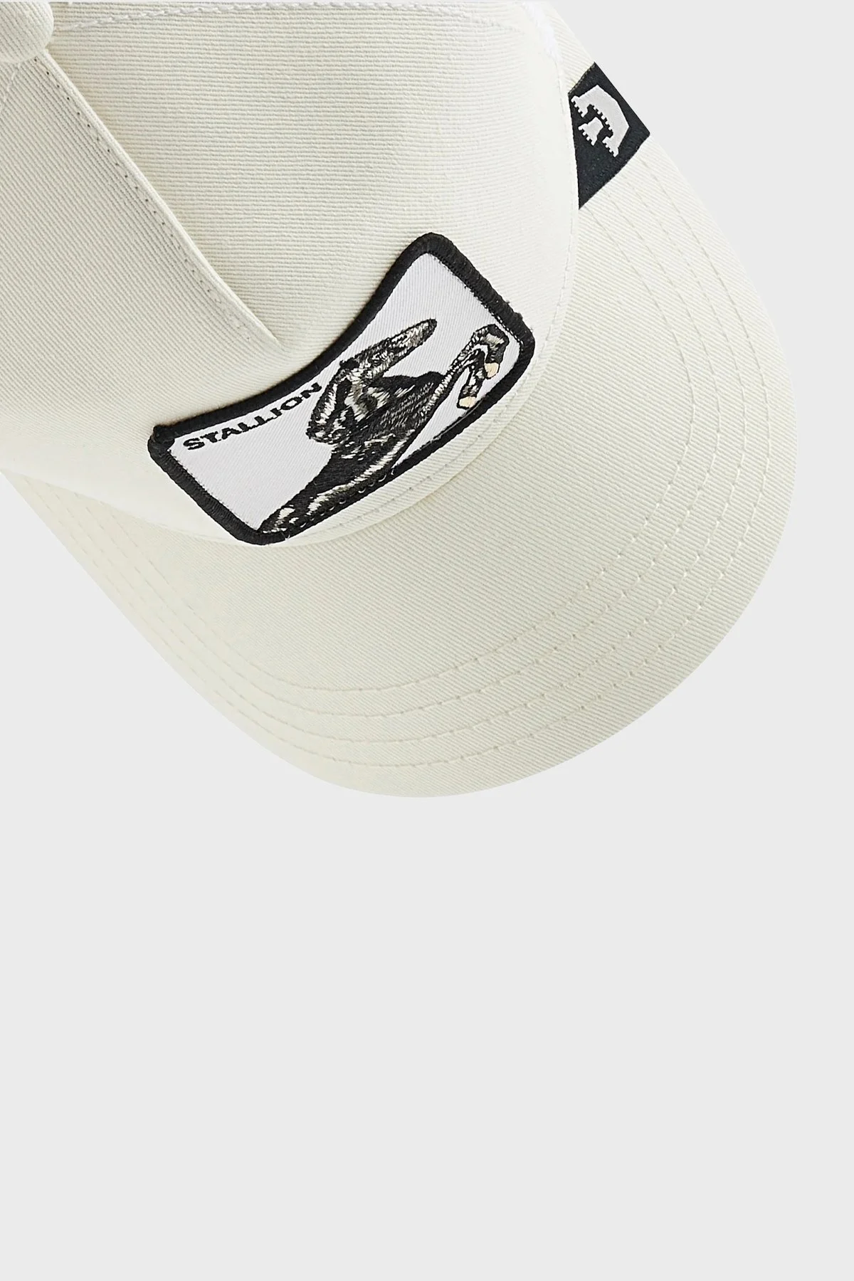 Goorin Bros 101-0393 The Stallion Pamuklu File Detaylı Animal Desenli Unisex Şapka 1010393 BEYAZ - 5
