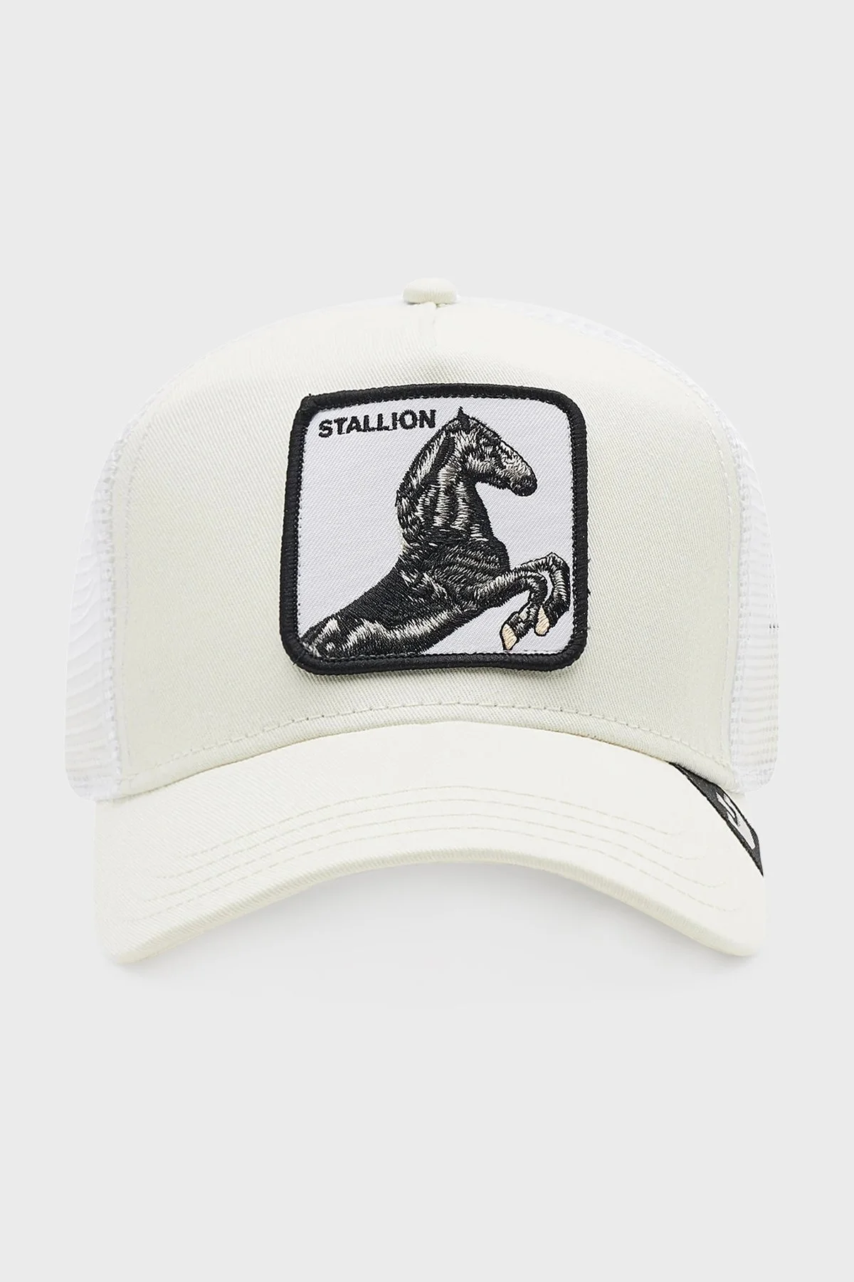 Goorin Bros 101-0393 The Stallion Pamuklu File Detaylı Animal Desenli Unisex Şapka 1010393 BEYAZ - 1