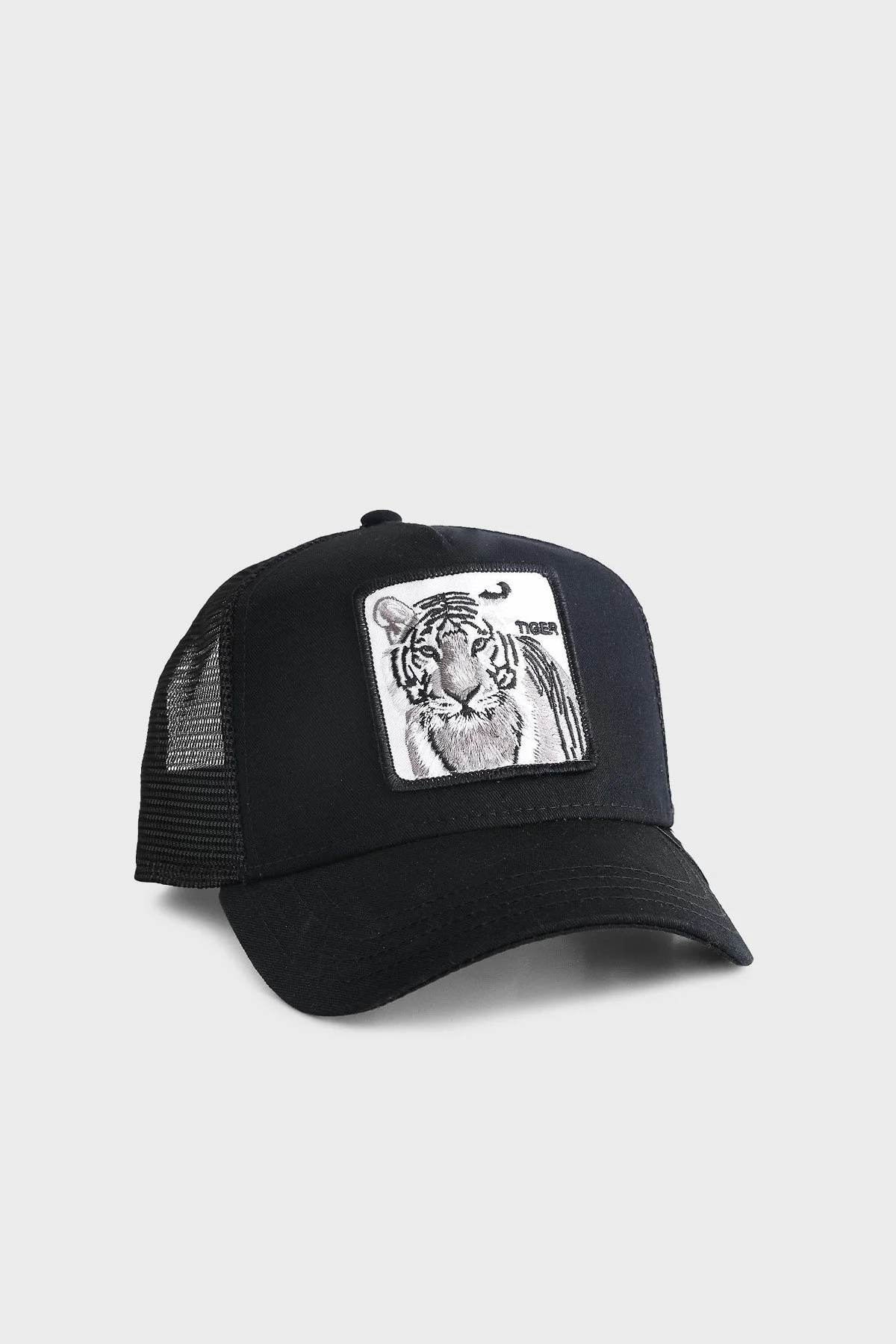 Goorin Bros 101-0392 The White Tiger Pamuklu Animal Desenli Unisex Şapka 1010392 SİYAH - 1