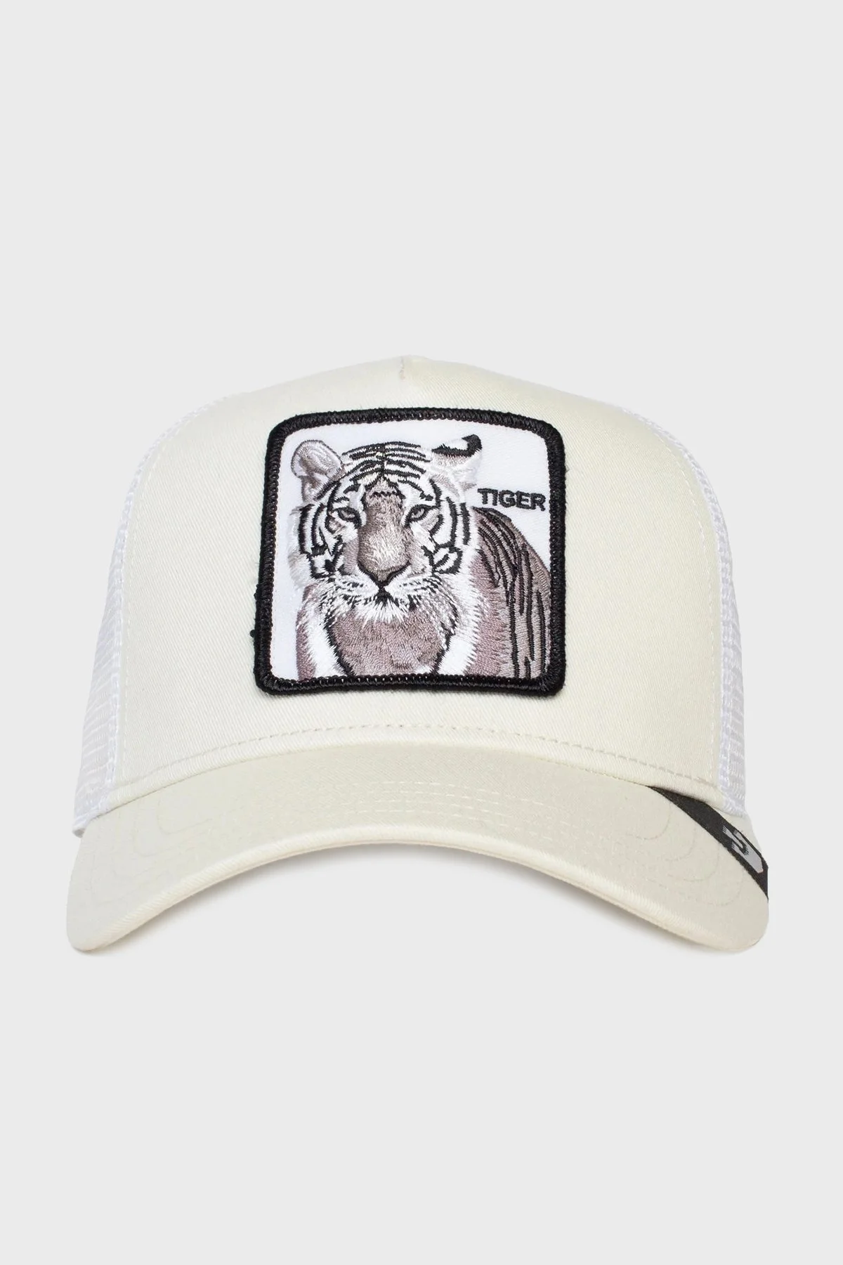 Goorin Bros 101-0392 The White Tiger Pamuklu Animal Desenli Unisex Şapka 1010392 BEYAZ - 1